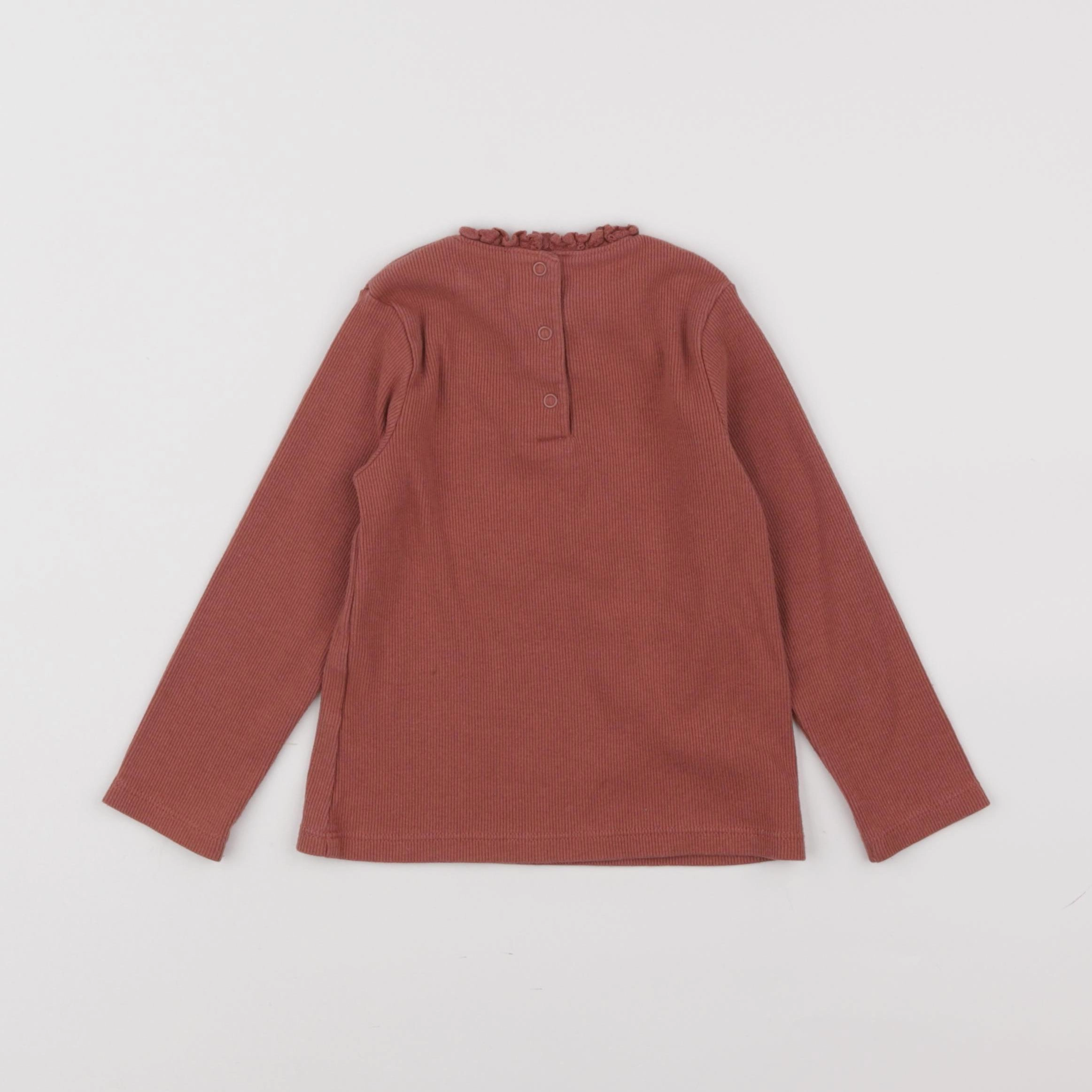 Vertbaudet - sous-pull marron - 2 ans