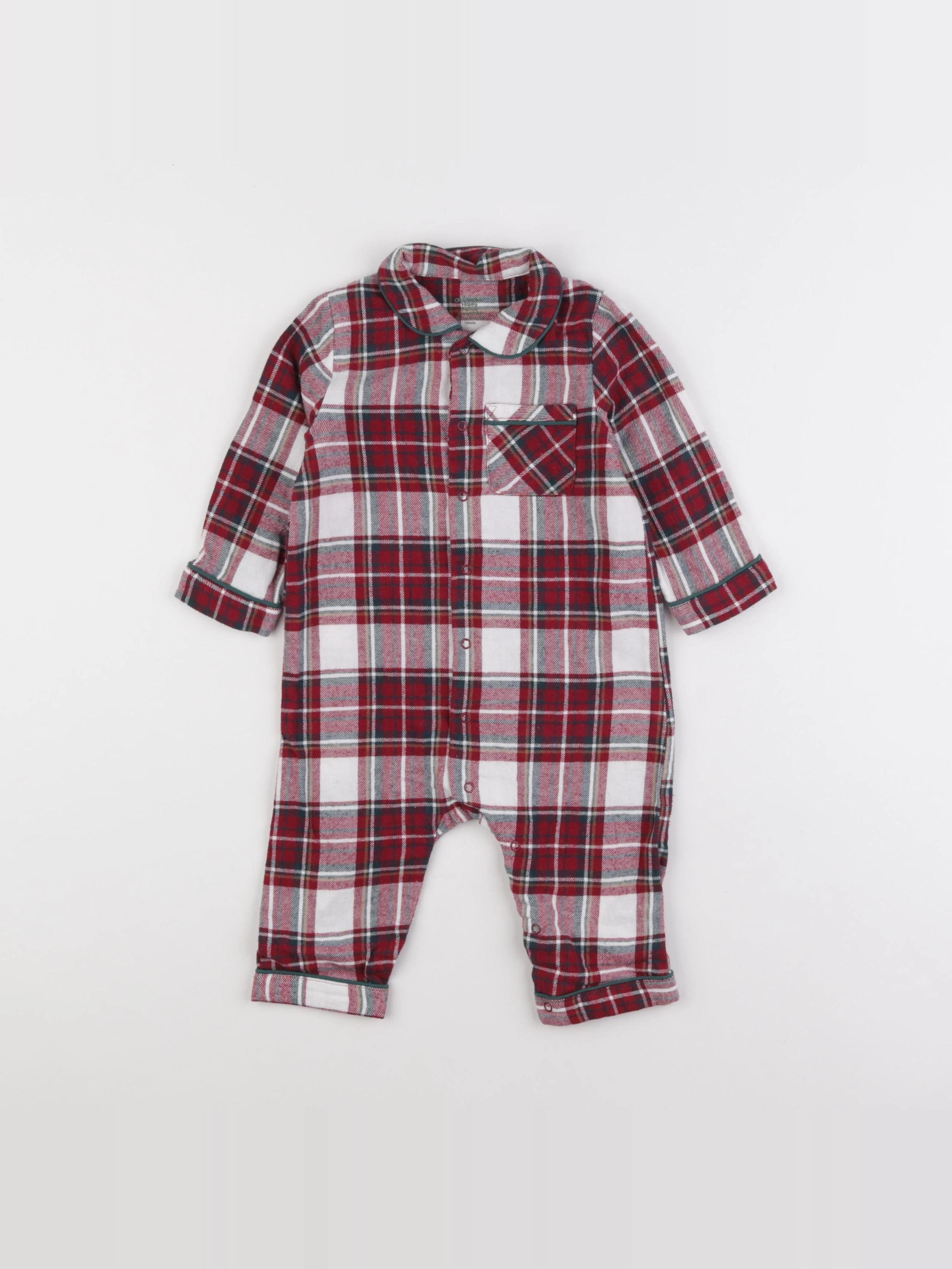 Vertbaudet - pyjama coton multicolore - 12 mois