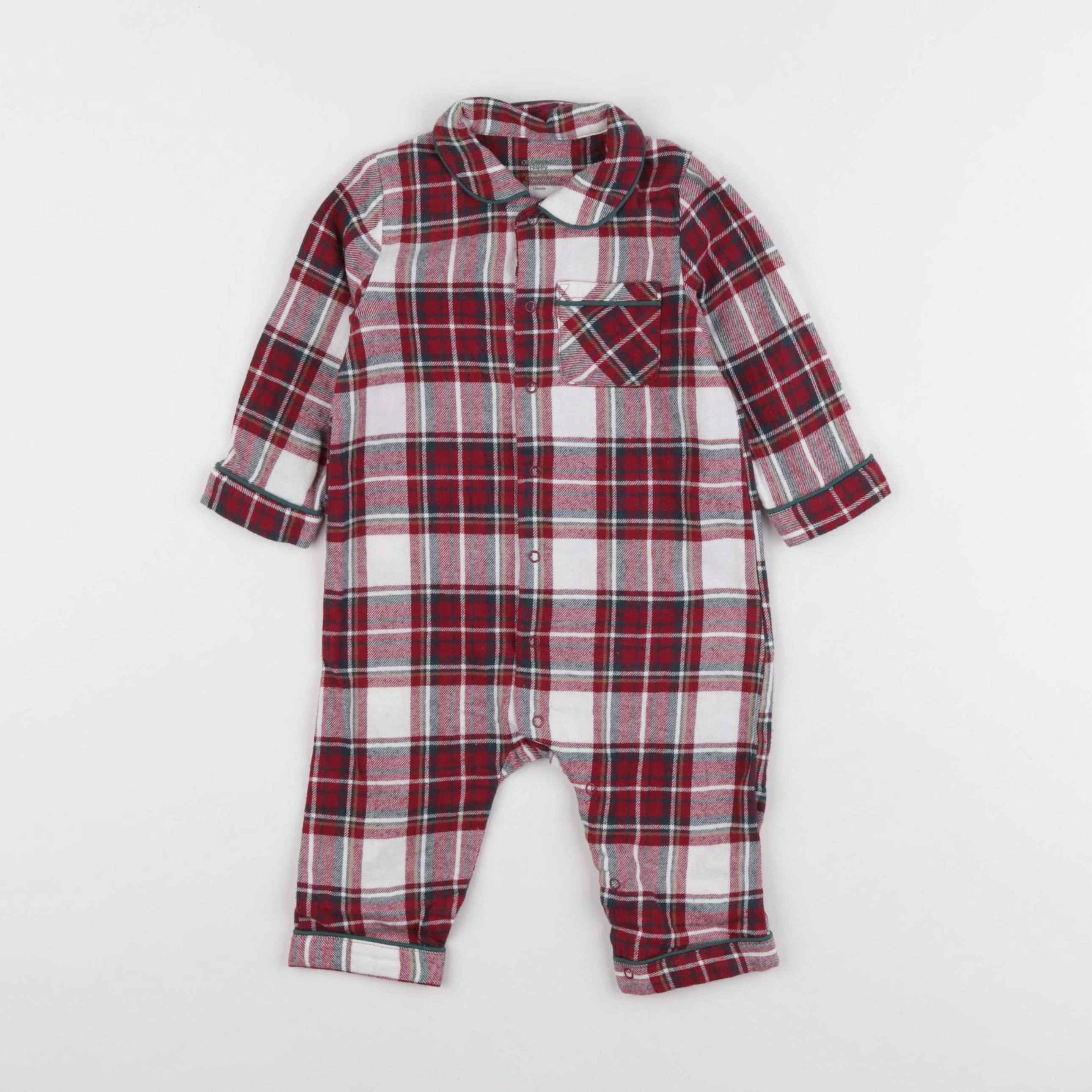 Vertbaudet - pyjama coton multicolore - 12 mois