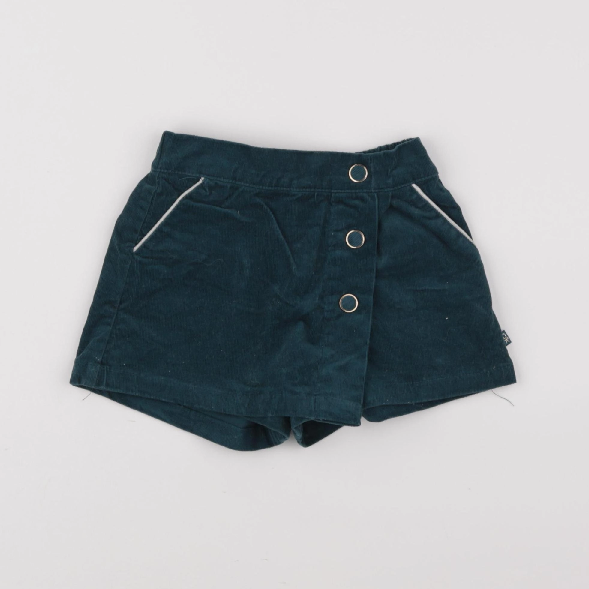 Okaidi - jupe short bleu, or - 4 ans