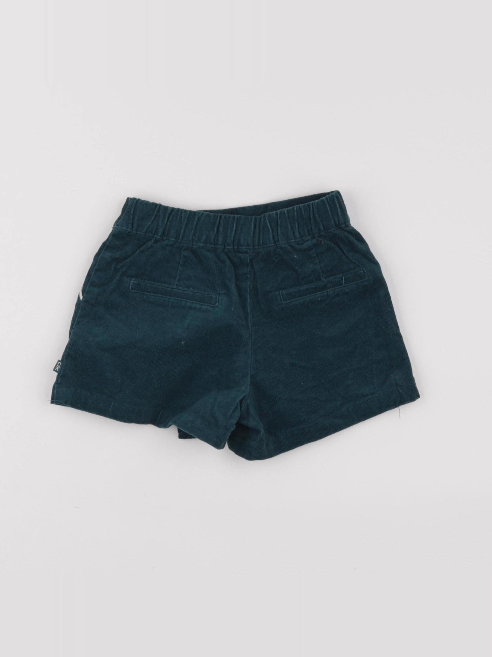 Okaidi - jupe short bleu, or - 4 ans