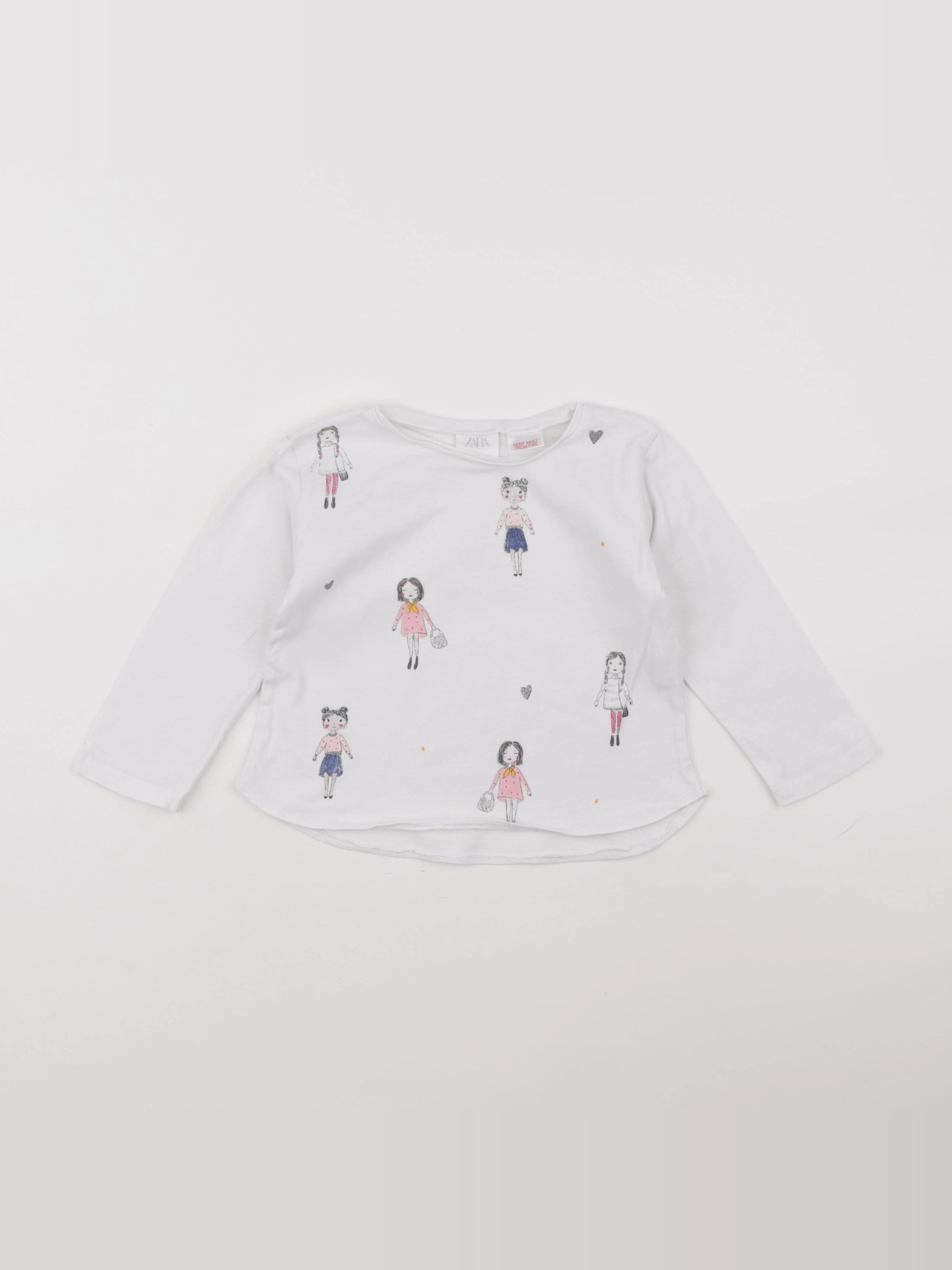 Zara - tee-shirt blanc - 18 mois à 2 ans