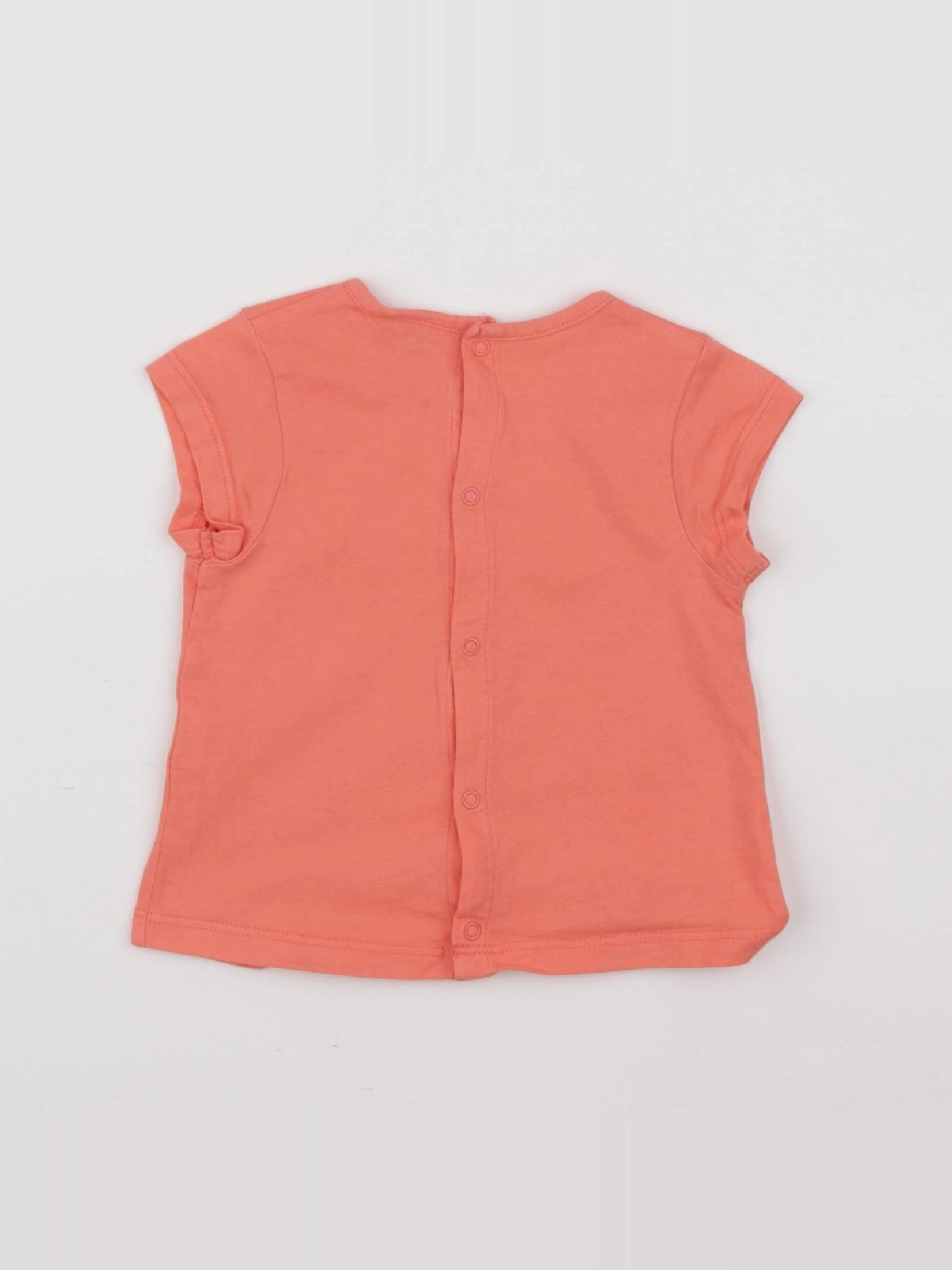 Tape à l'oeil - tee-shirt rose - 6 mois