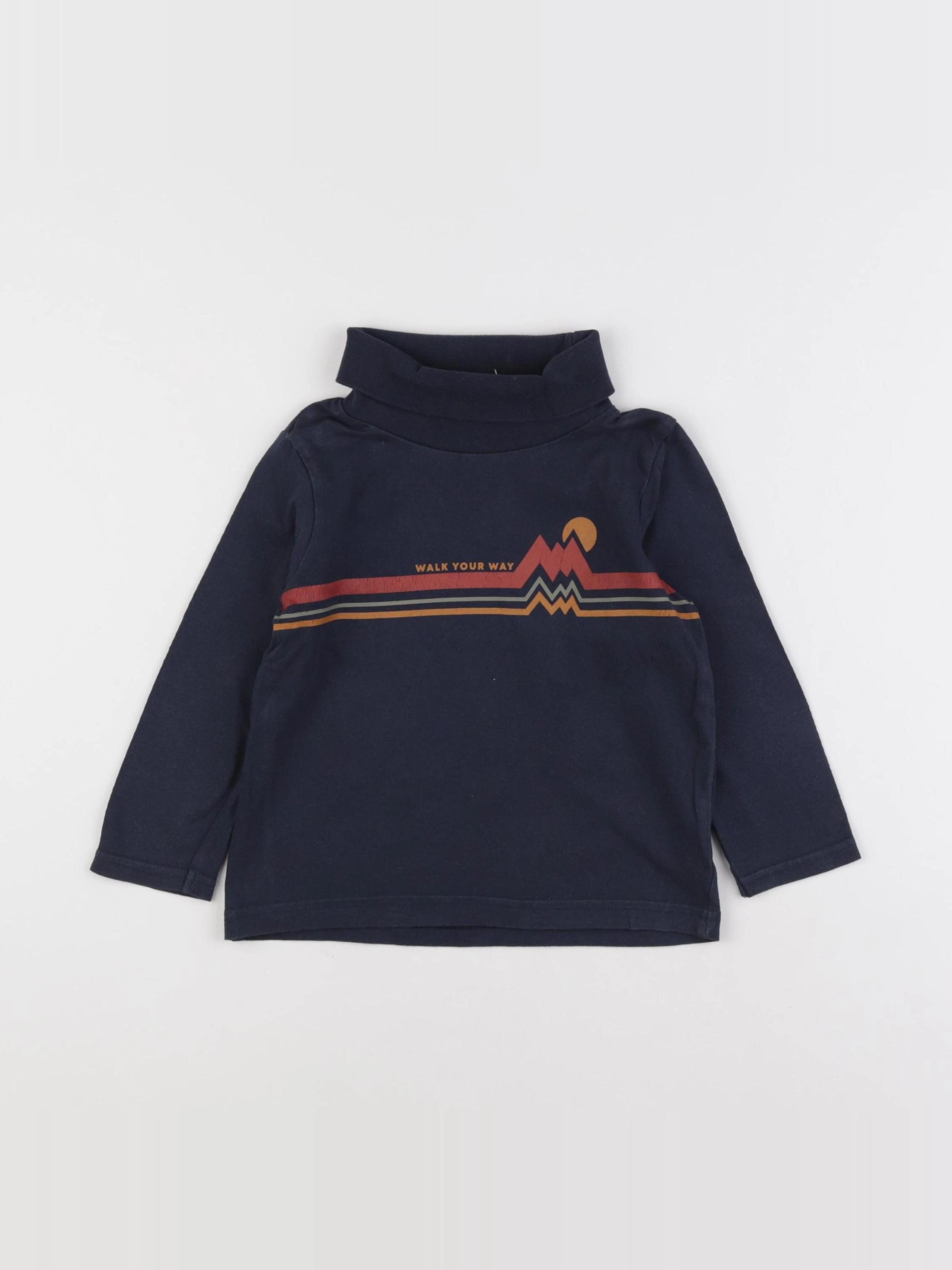 Tape à l'oeil - sous-pull bleu - 2 ans