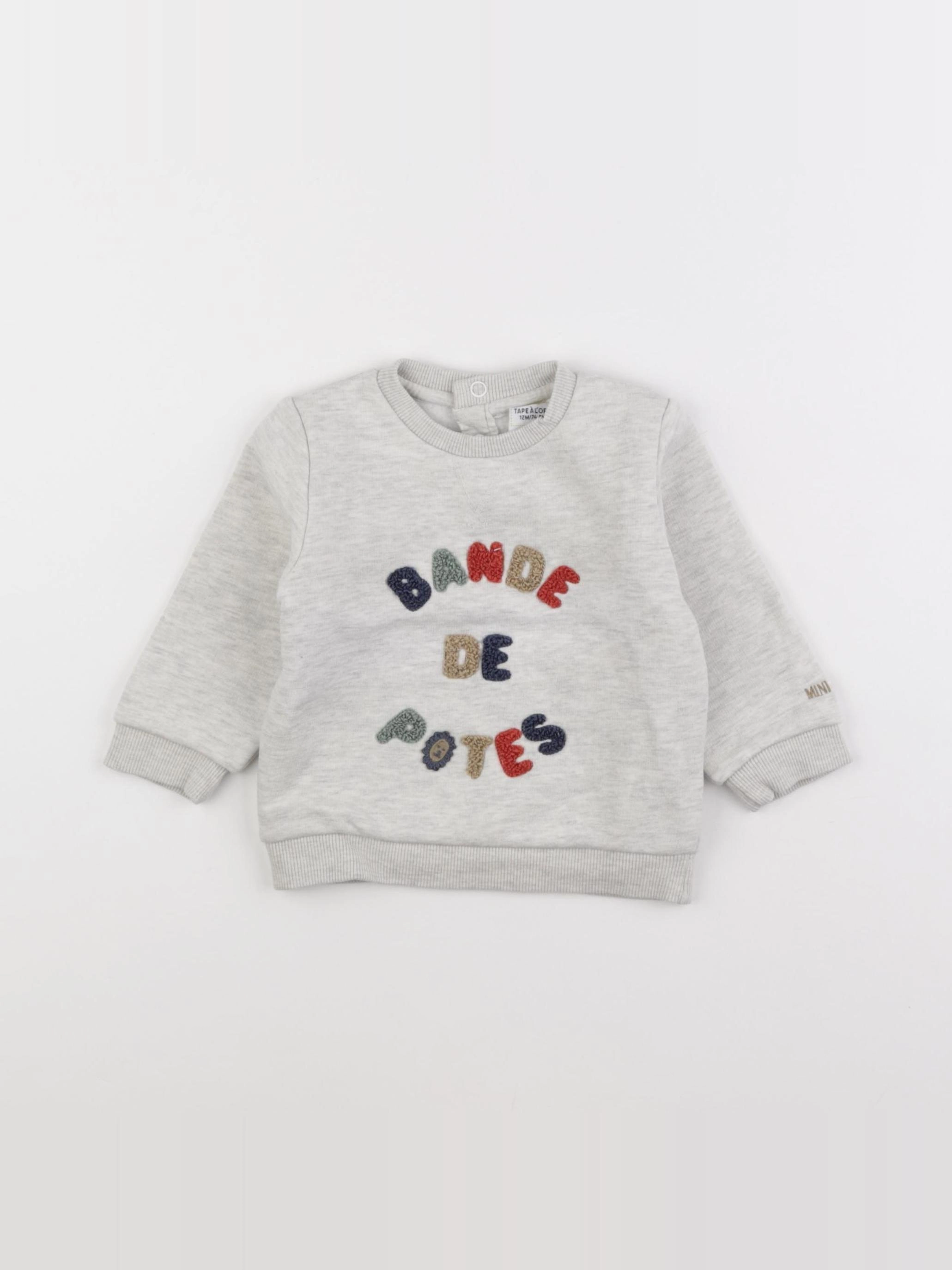 Tape à l'oeil - sweat beige - 12 mois