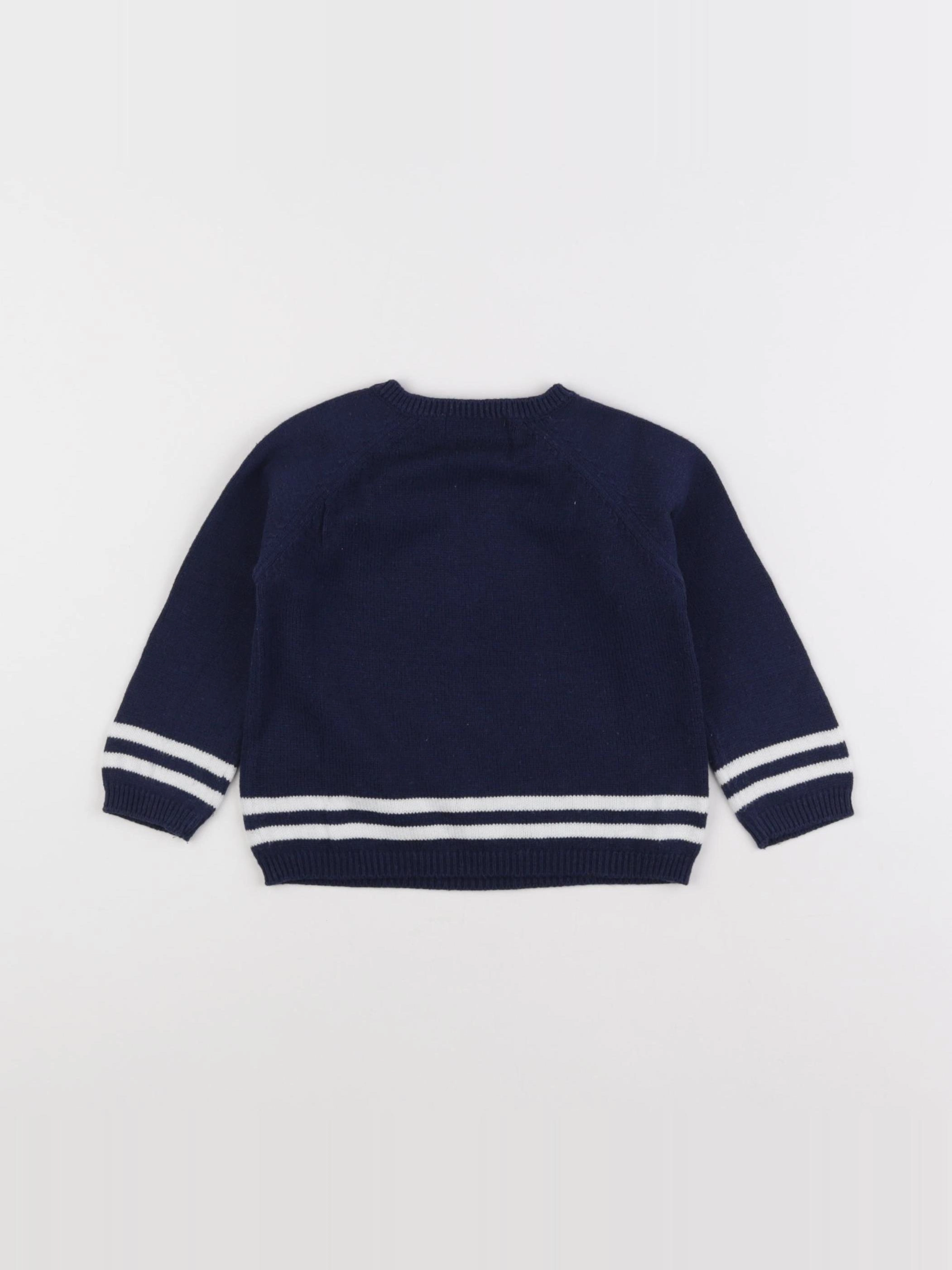 Cyrillus - pull bleu - 12 mois