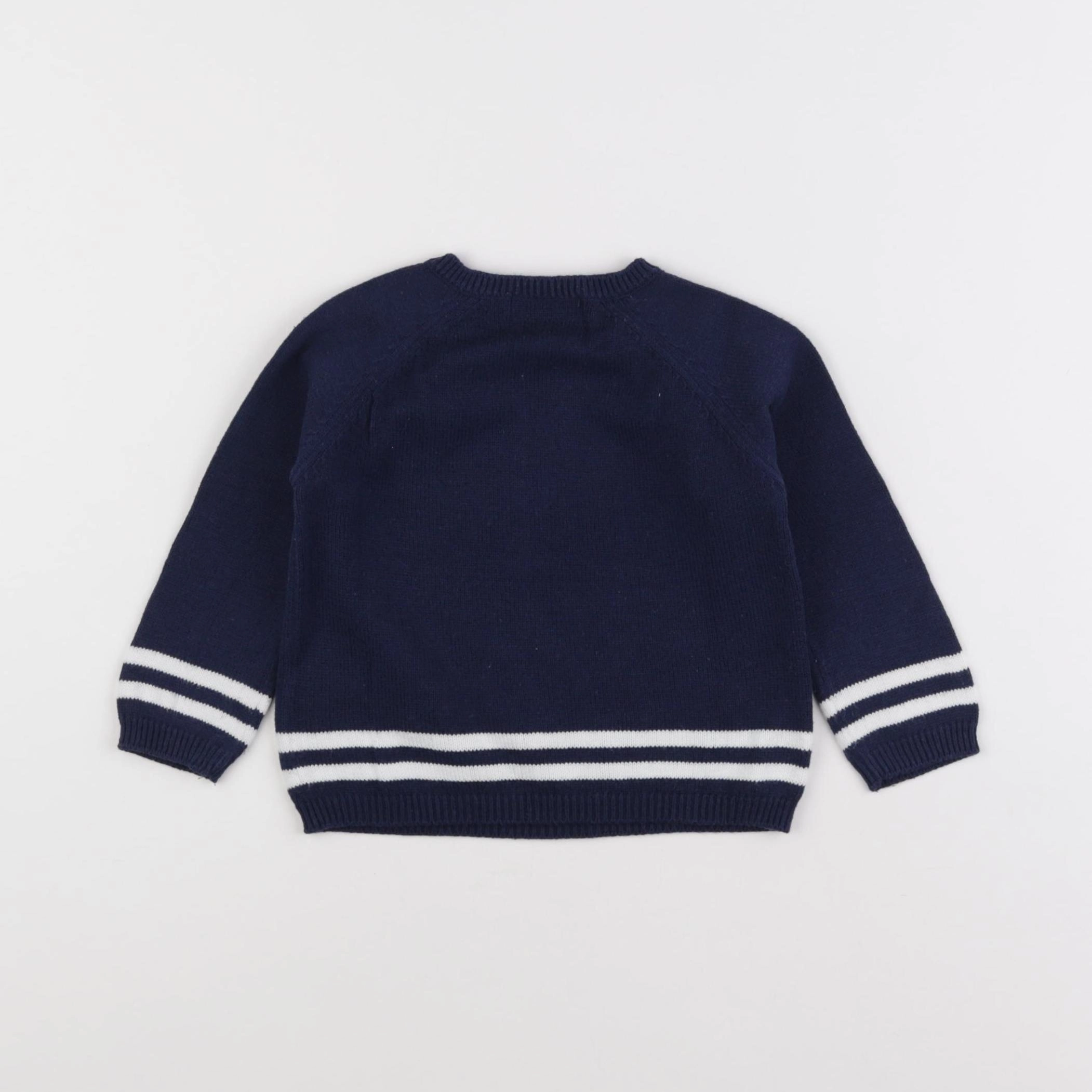 Cyrillus - pull bleu - 12 mois