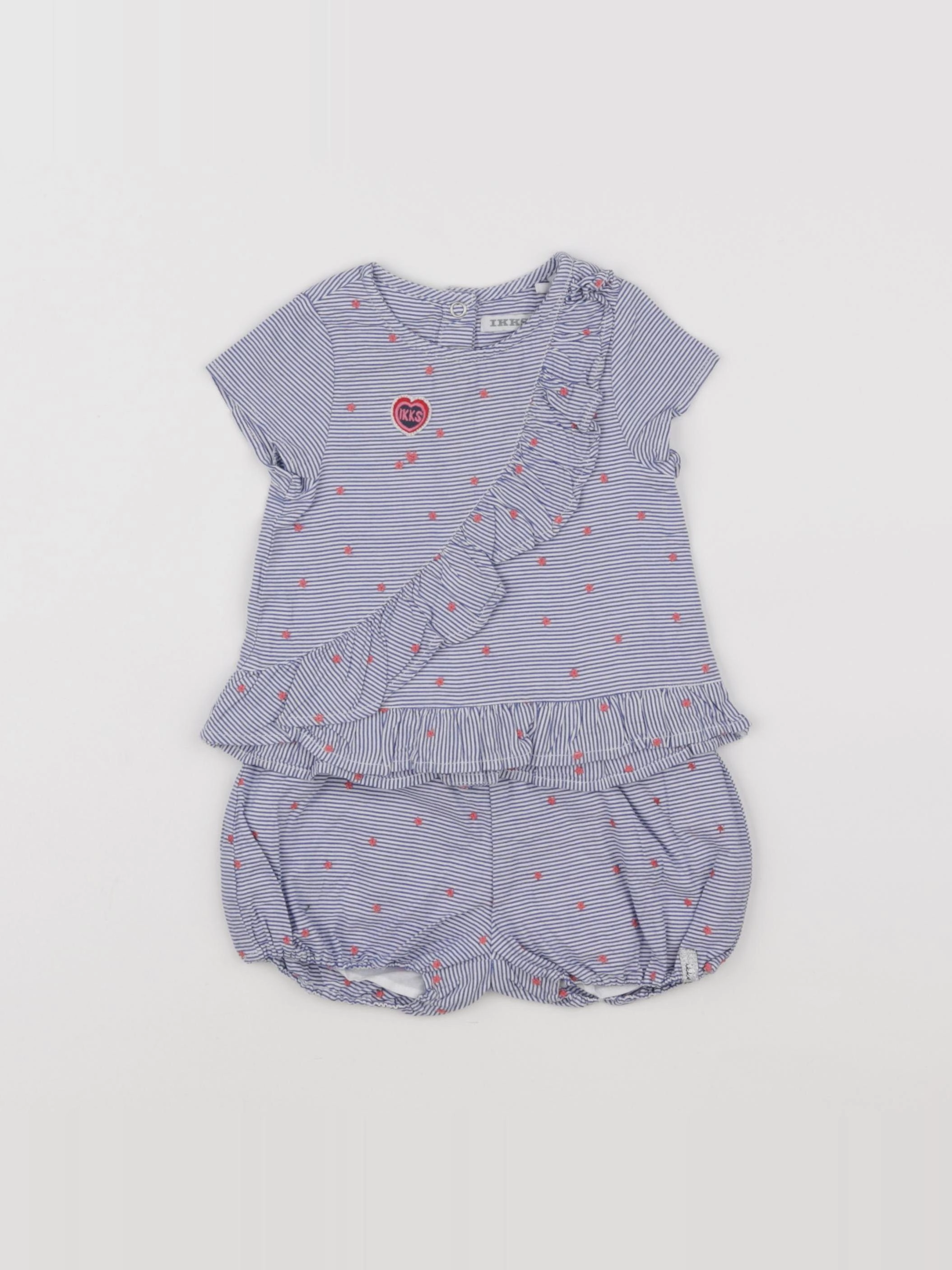 IKKS - ensemble bleu - 6 mois