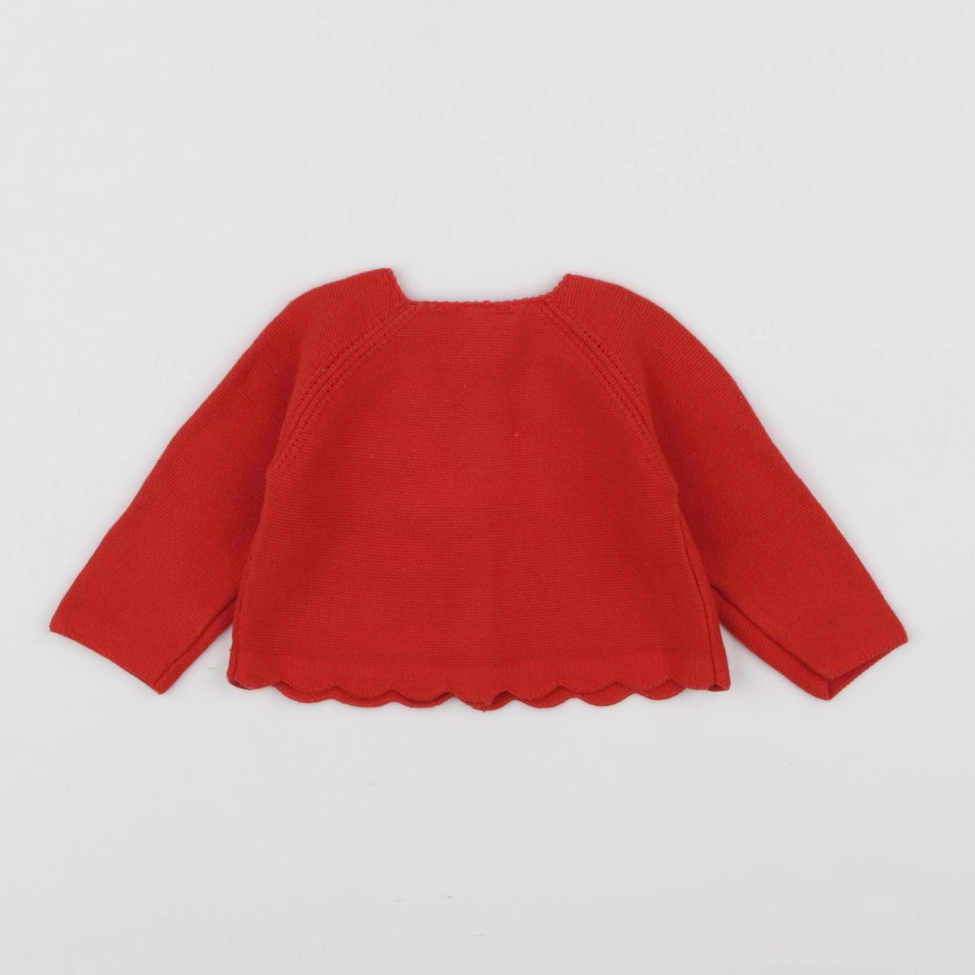 Jacadi - gilet rouge - 6 mois