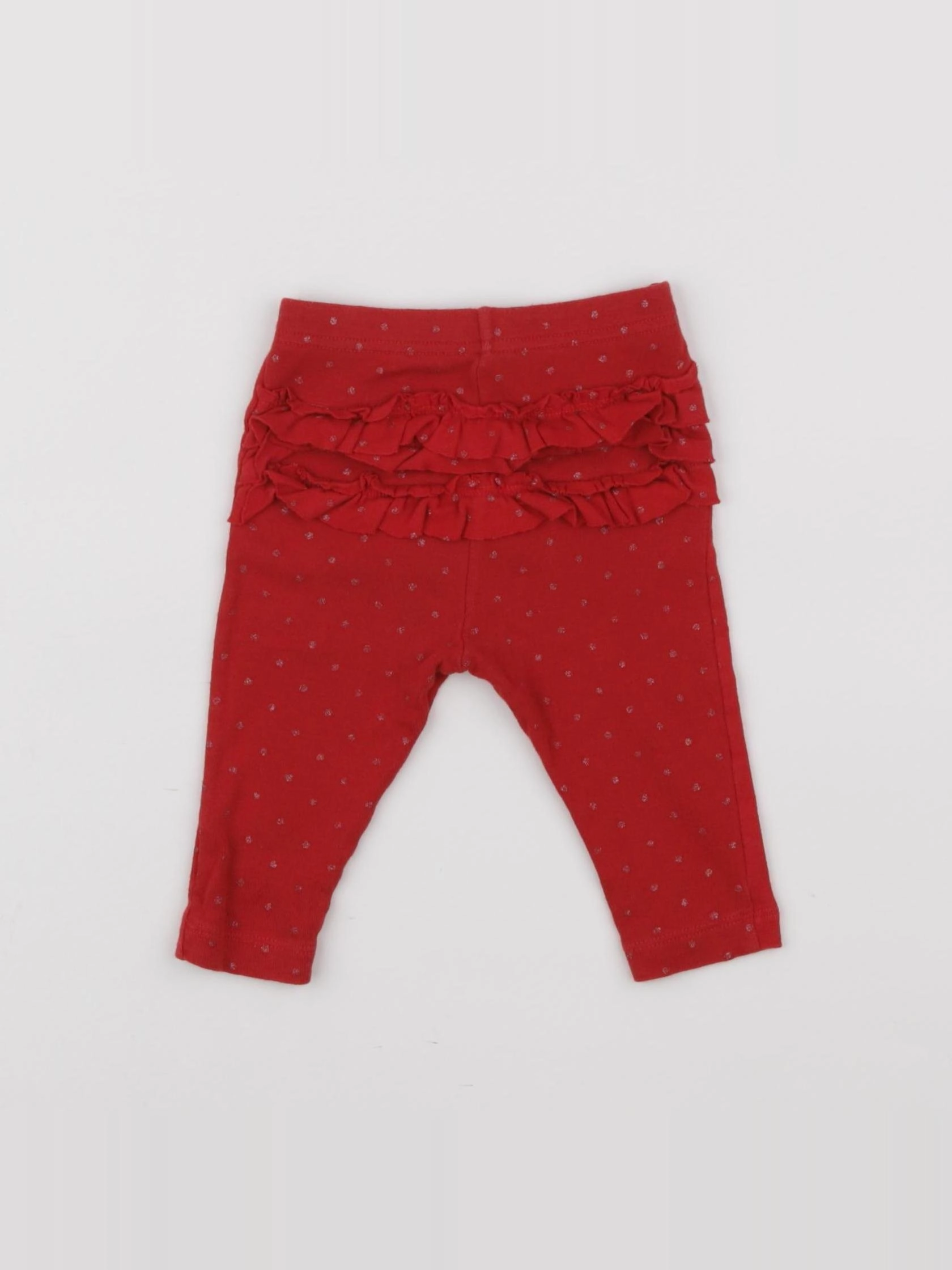 Petit Bateau - legging rouge - 6 mois