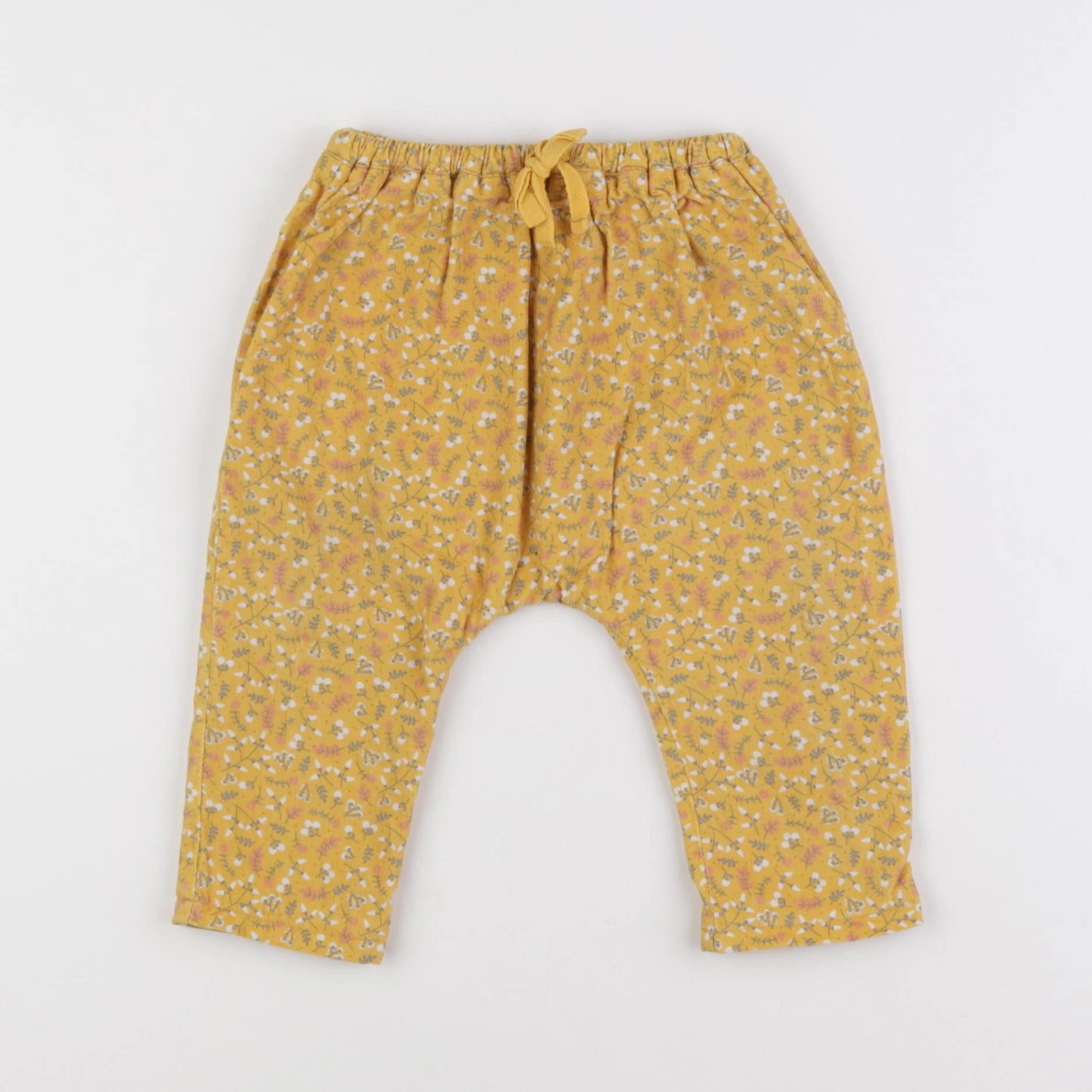 Boutchou - sarouel doublé jaune - 12 mois