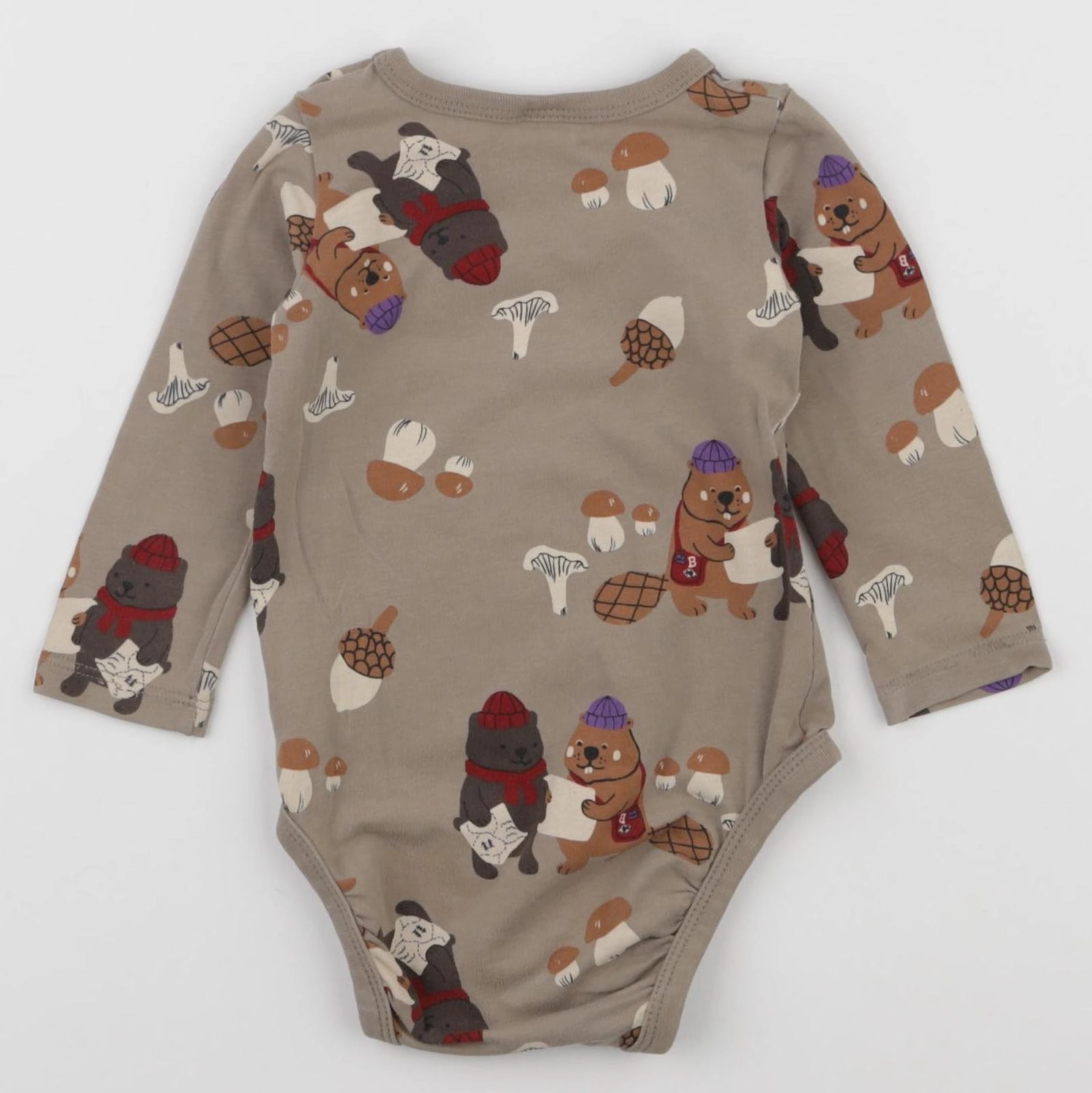 H&M - body marron - 6 mois