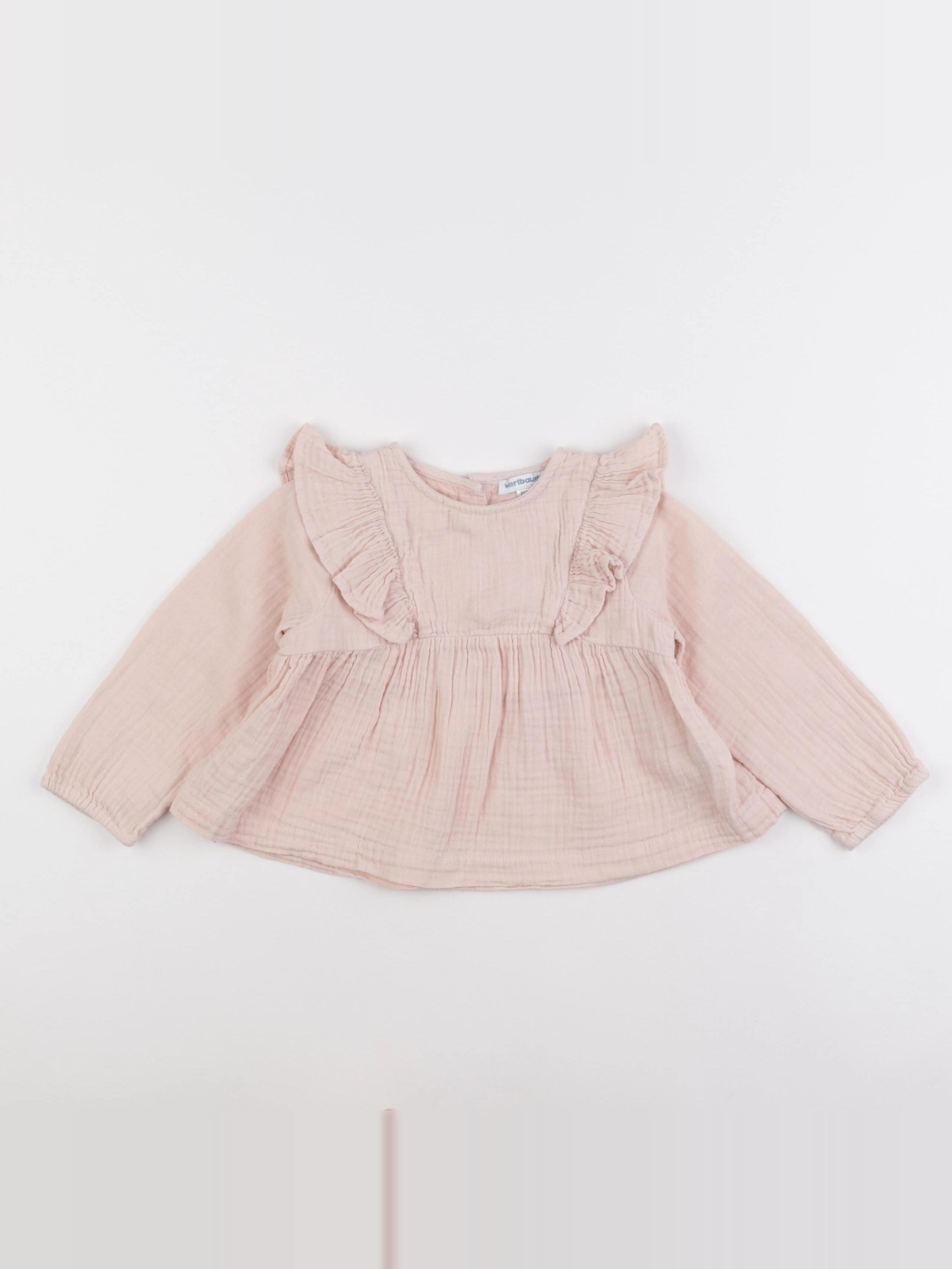 Vertbaudet - blouse rose - 18 mois