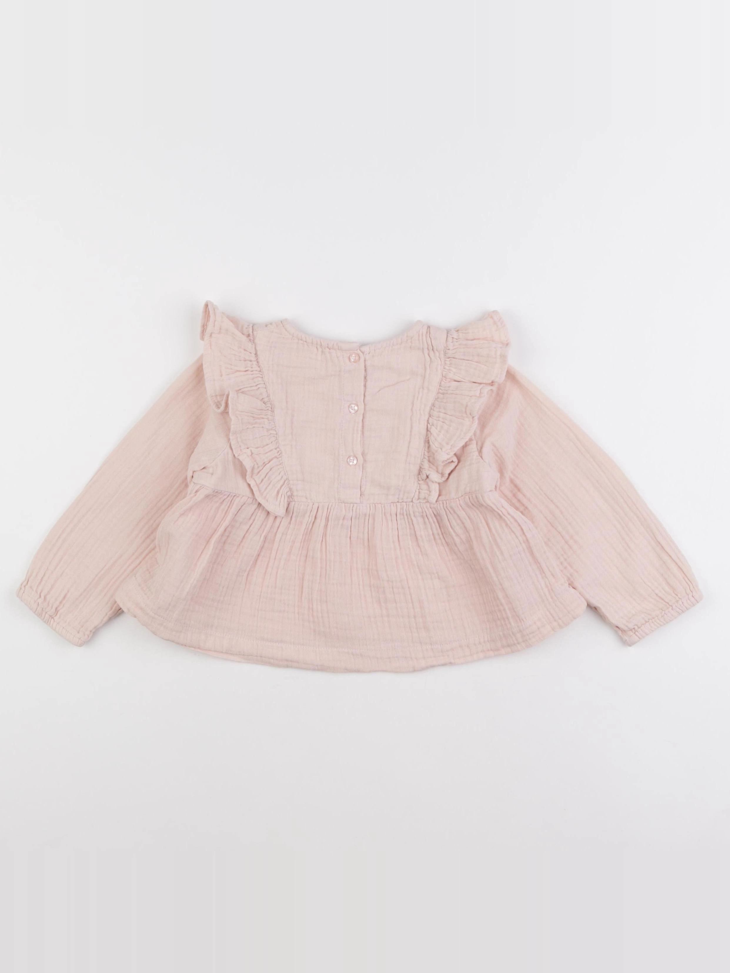 Vertbaudet - blouse rose - 18 mois