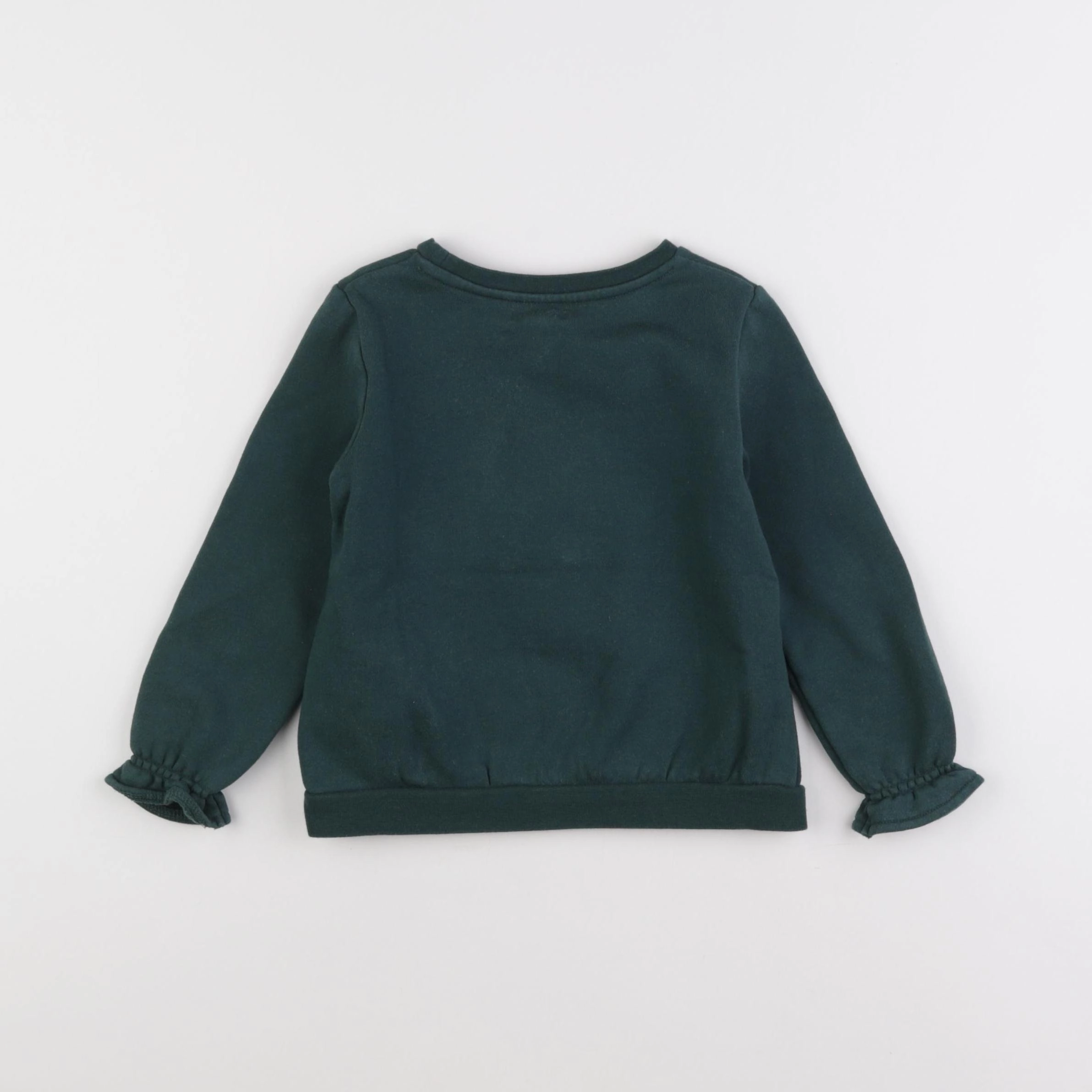 Vertbaudet - sweat vert - 3 ans