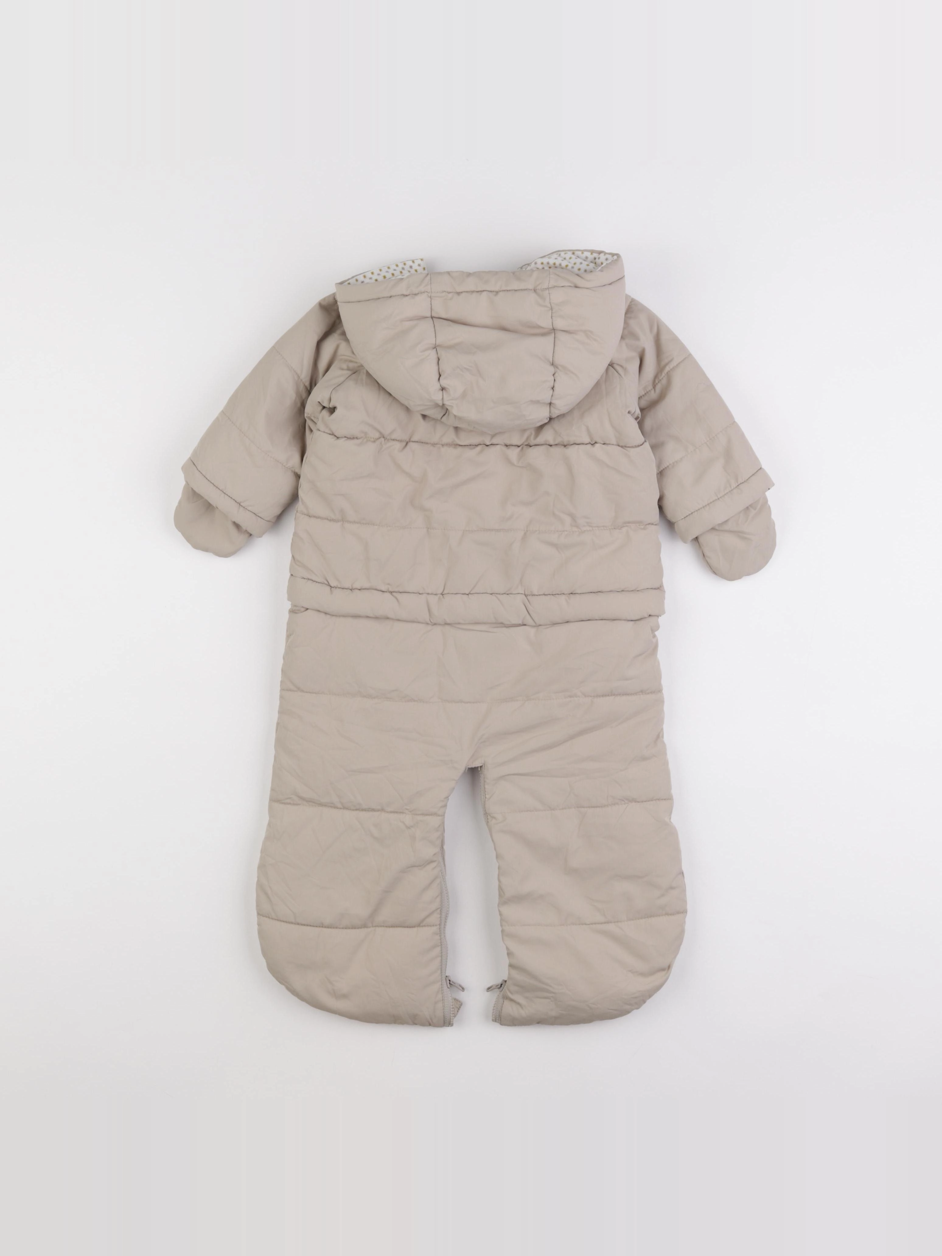 Vertbaudet - combi-pilote beige - 6/9 mois