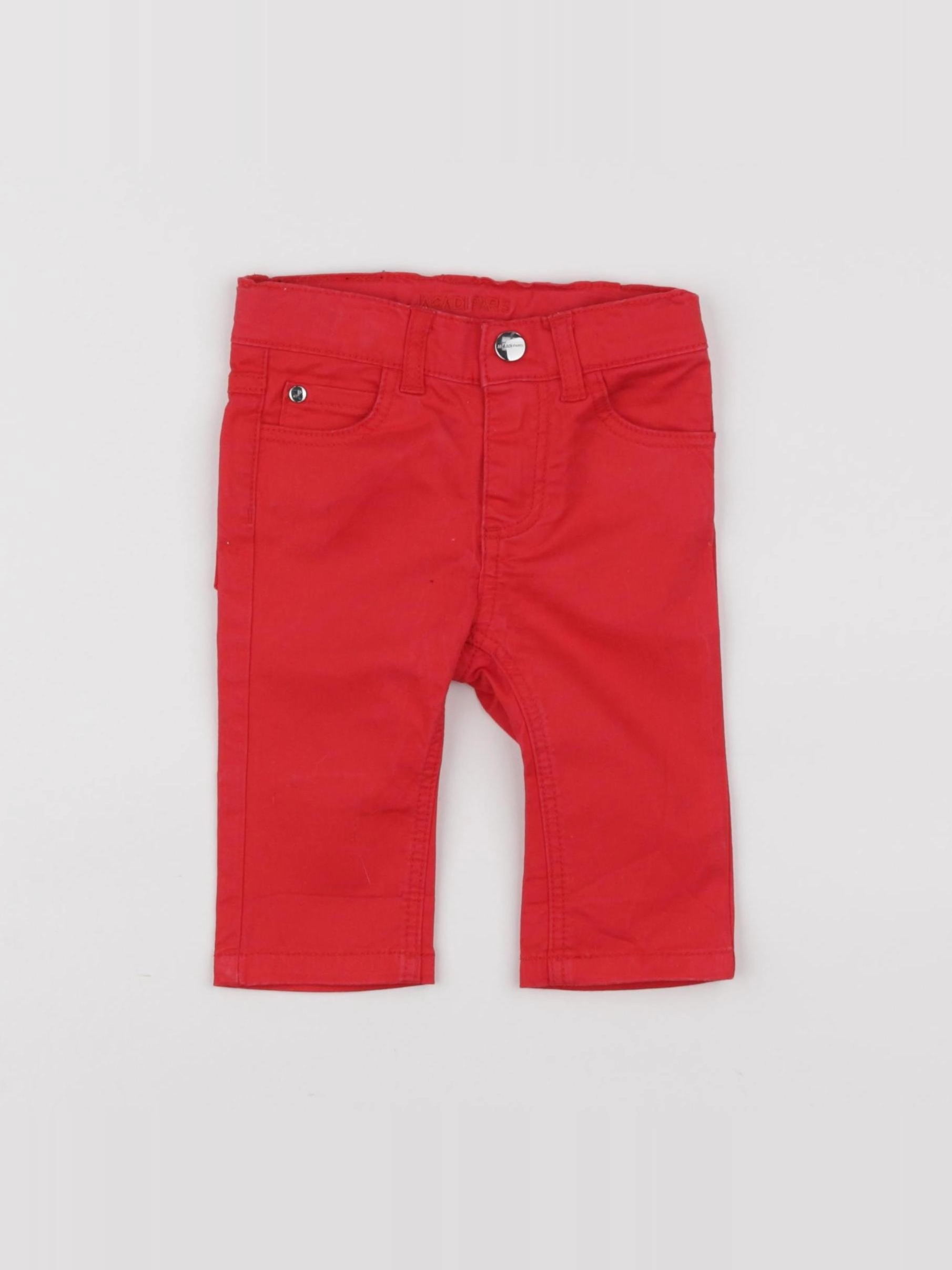 Jacadi - pantalon doublé rouge - 6 mois
