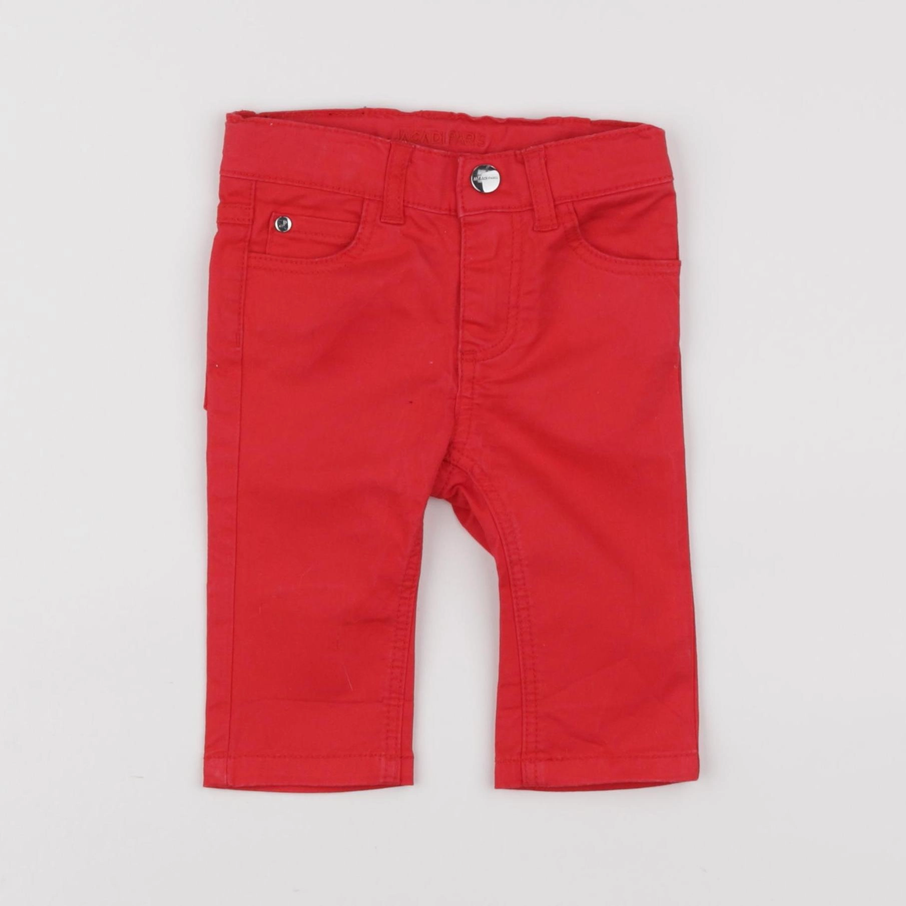 Jacadi - pantalon doublé rouge - 6 mois