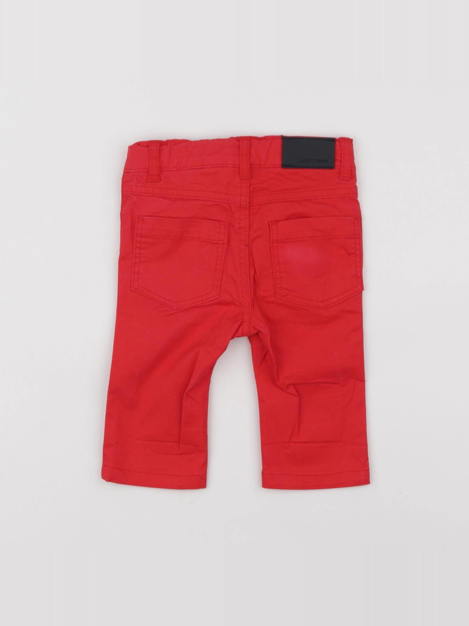 Jacadi - pantalon doublé rouge - 6 mois