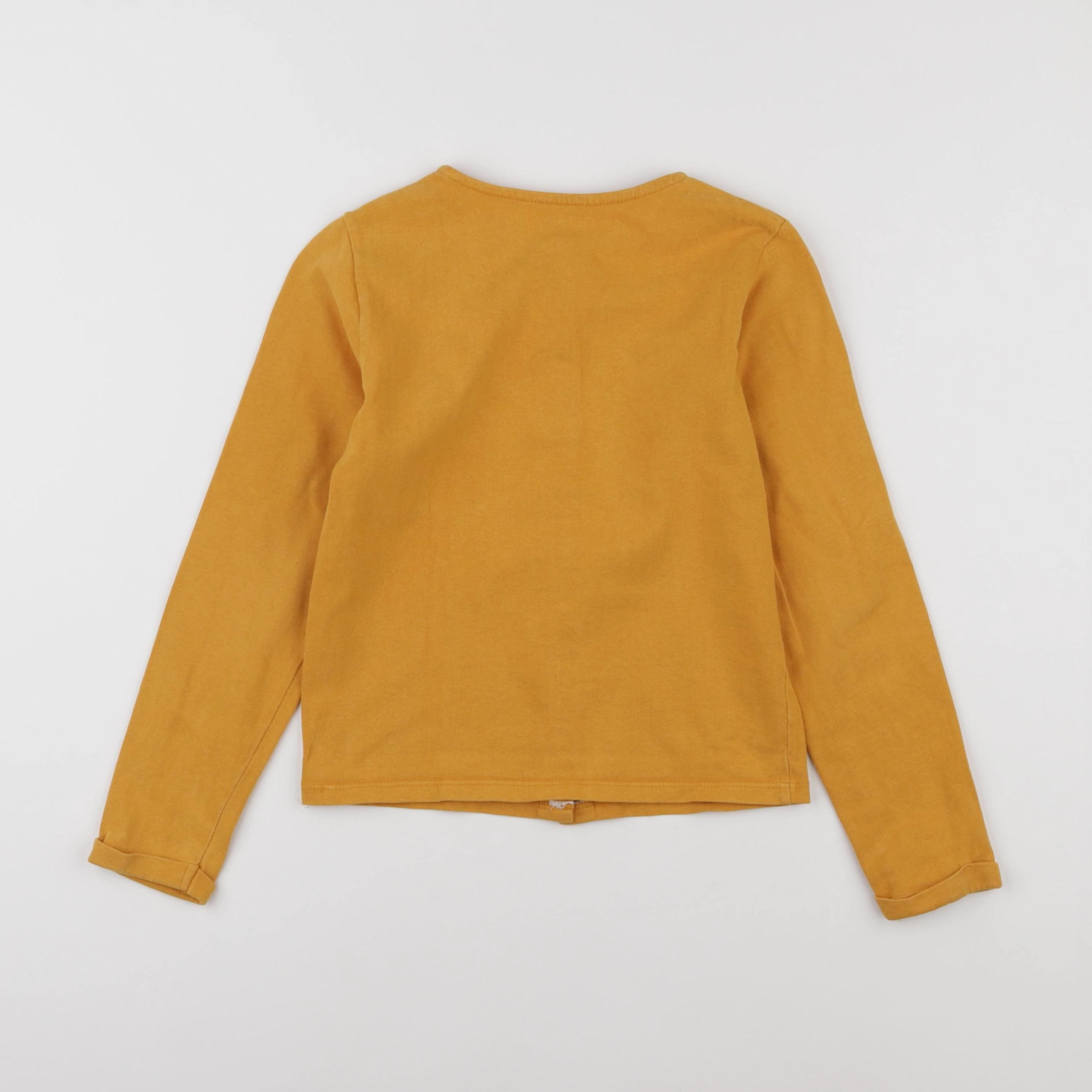 Vertbaudet - sweat jaune - 8 ans