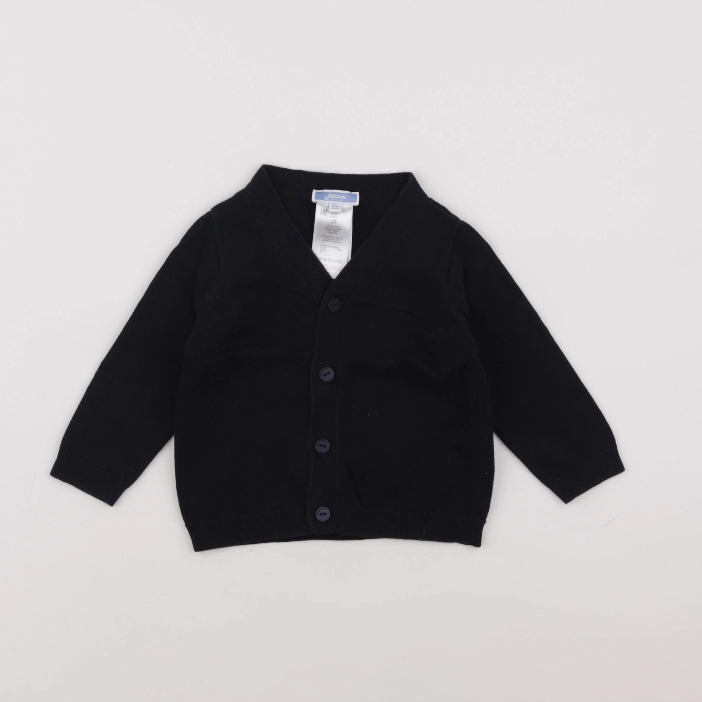 Jacadi - gilet bleu - 18 mois