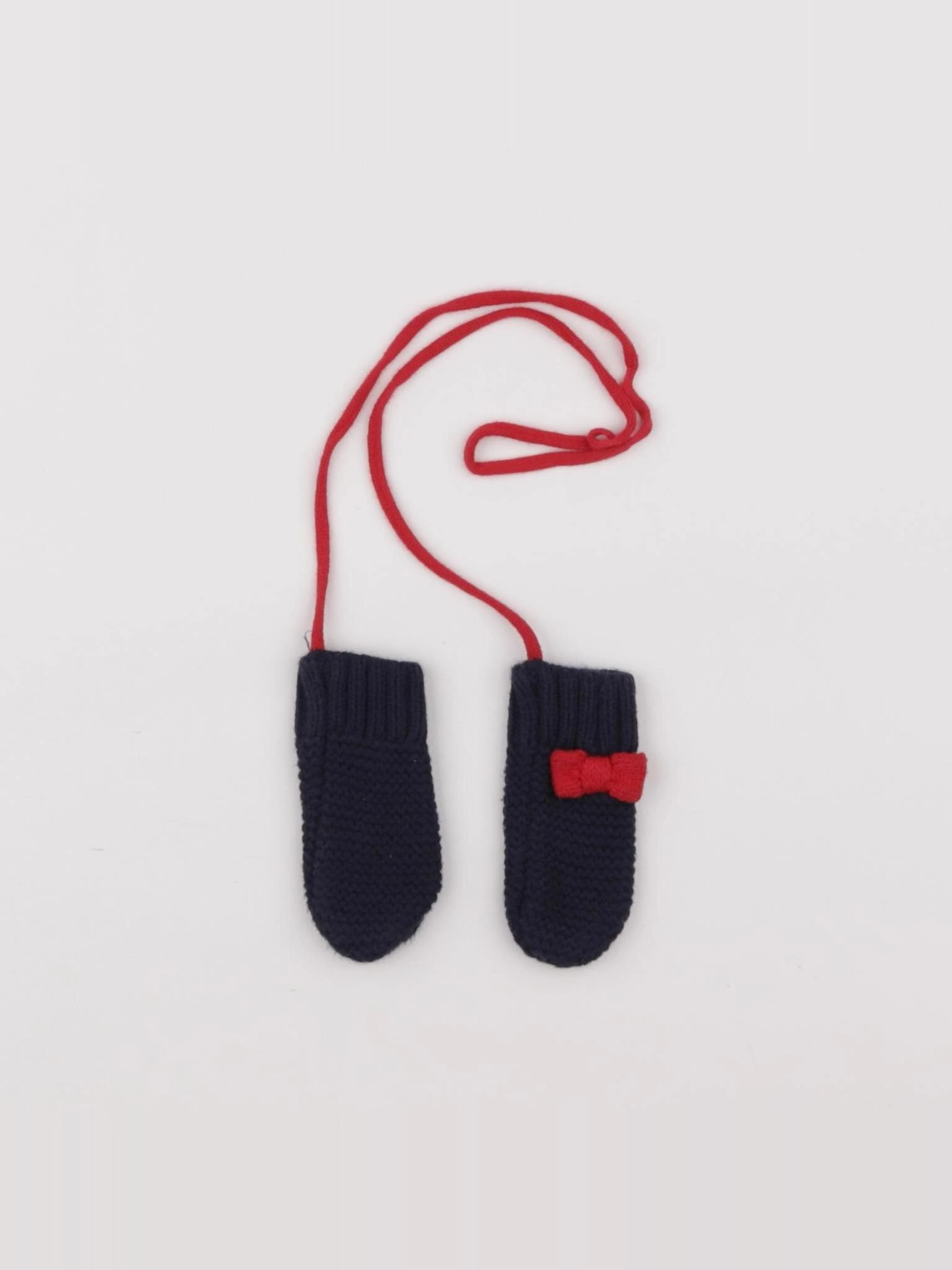 Jacadi - moufles rouge, bleu - 0/6 mois