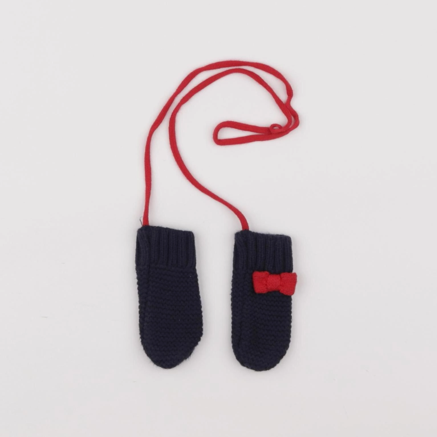Jacadi - moufles rouge, bleu - 0/6 mois