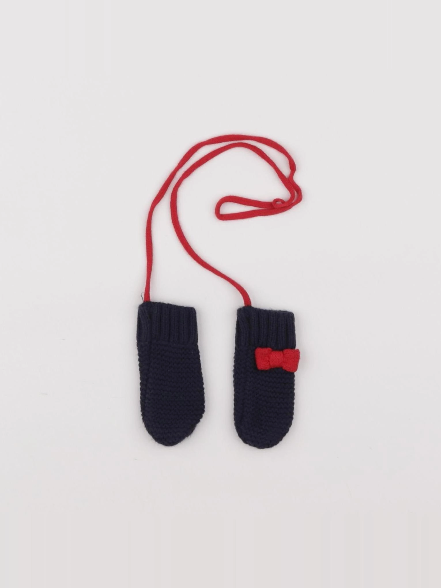 Jacadi - moufles rouge, bleu - 0/6 mois