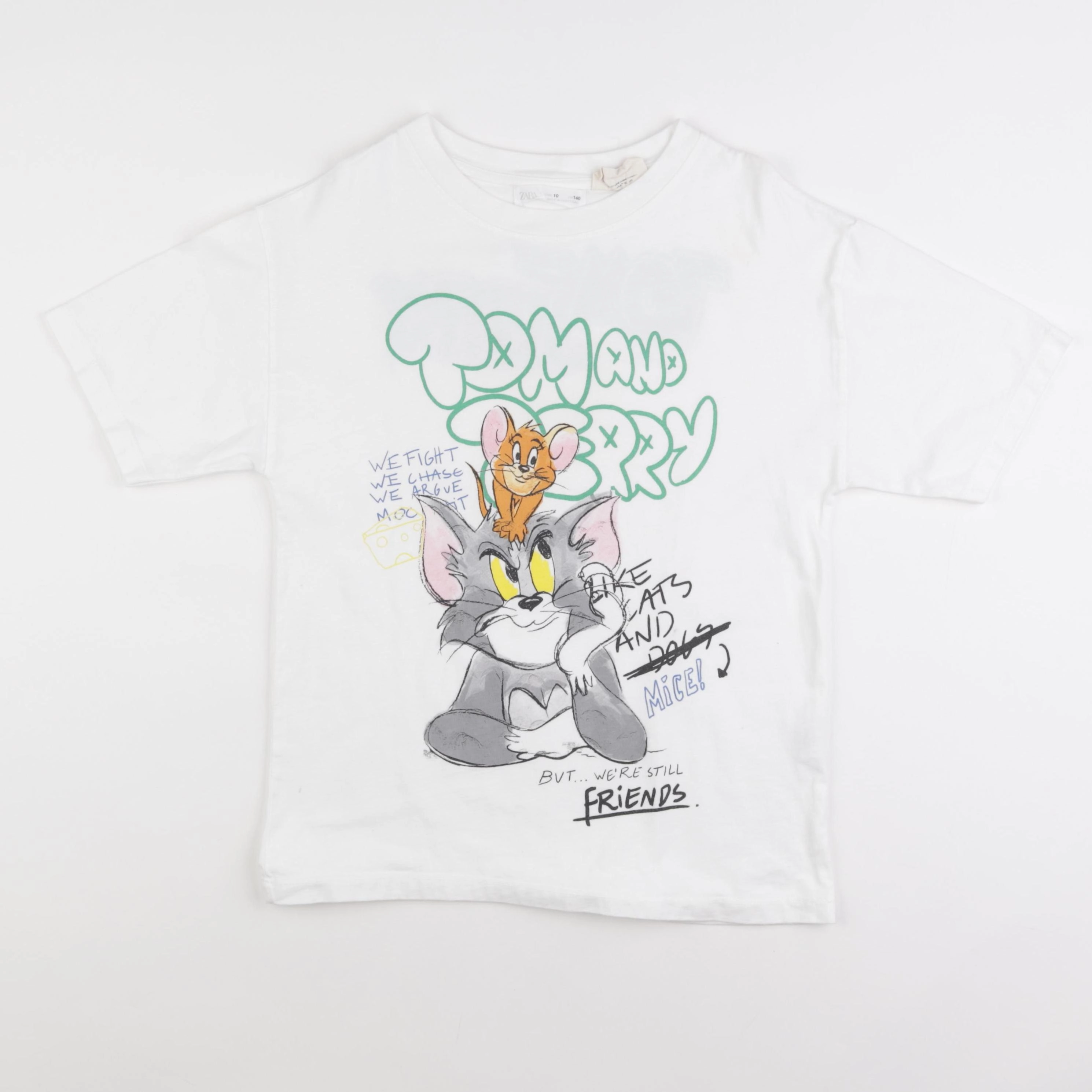 Zara - tee-shirt multicolore - 10 ans