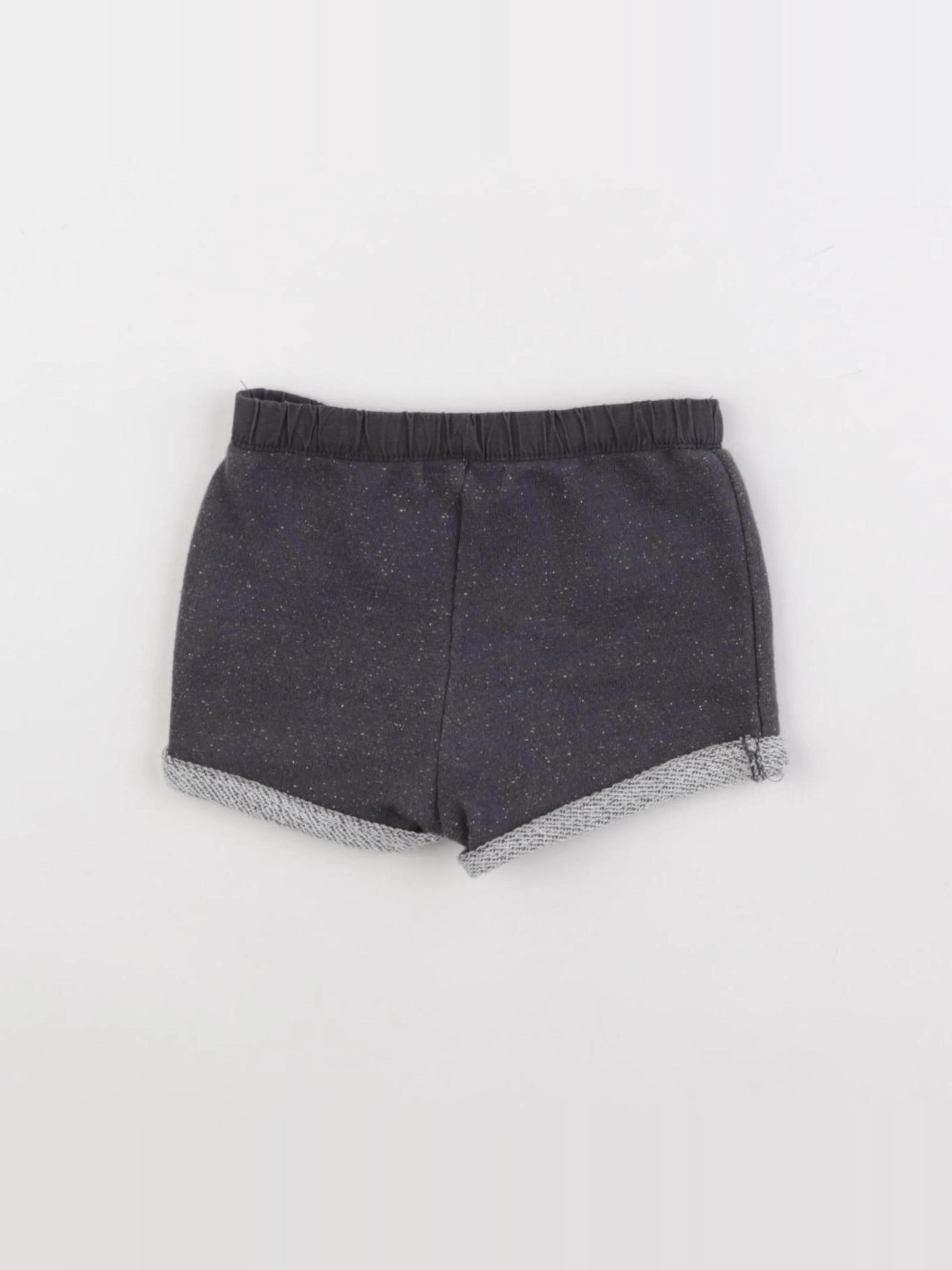Vertbaudet - short taupe, or - 6 mois