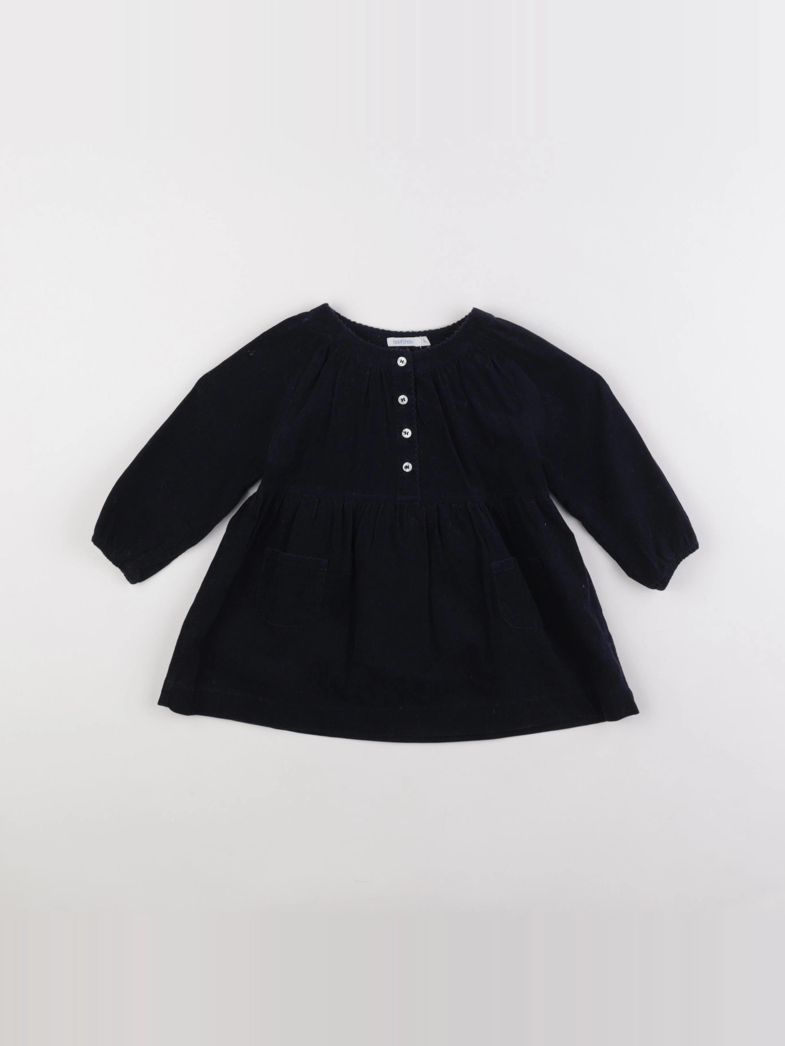 Boutchou - robe bleu - 12 mois