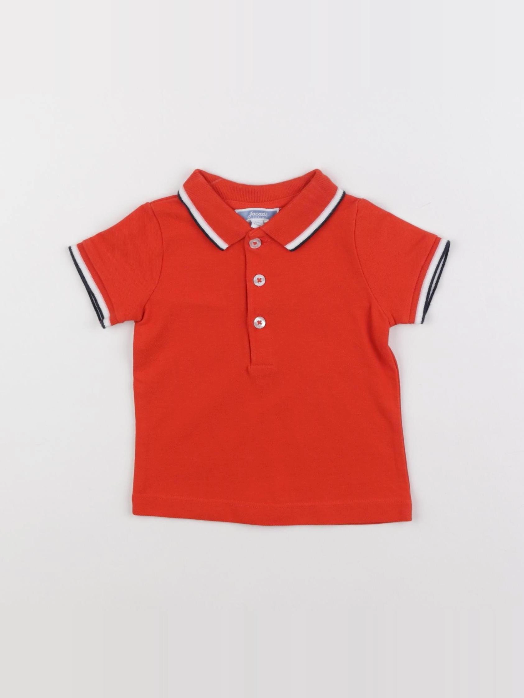 Jacadi - polo rouge - 6 mois