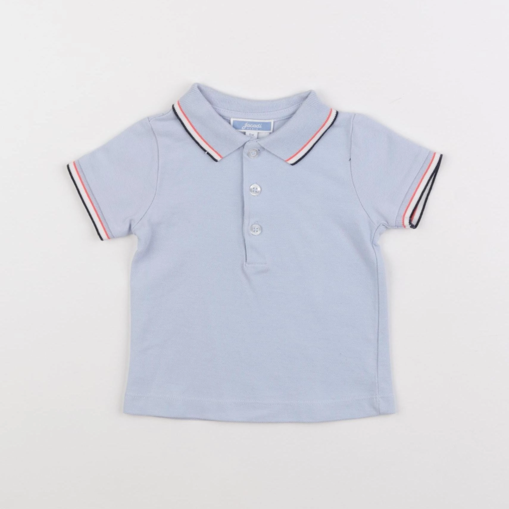 Jacadi - polo bleu - 6 mois
