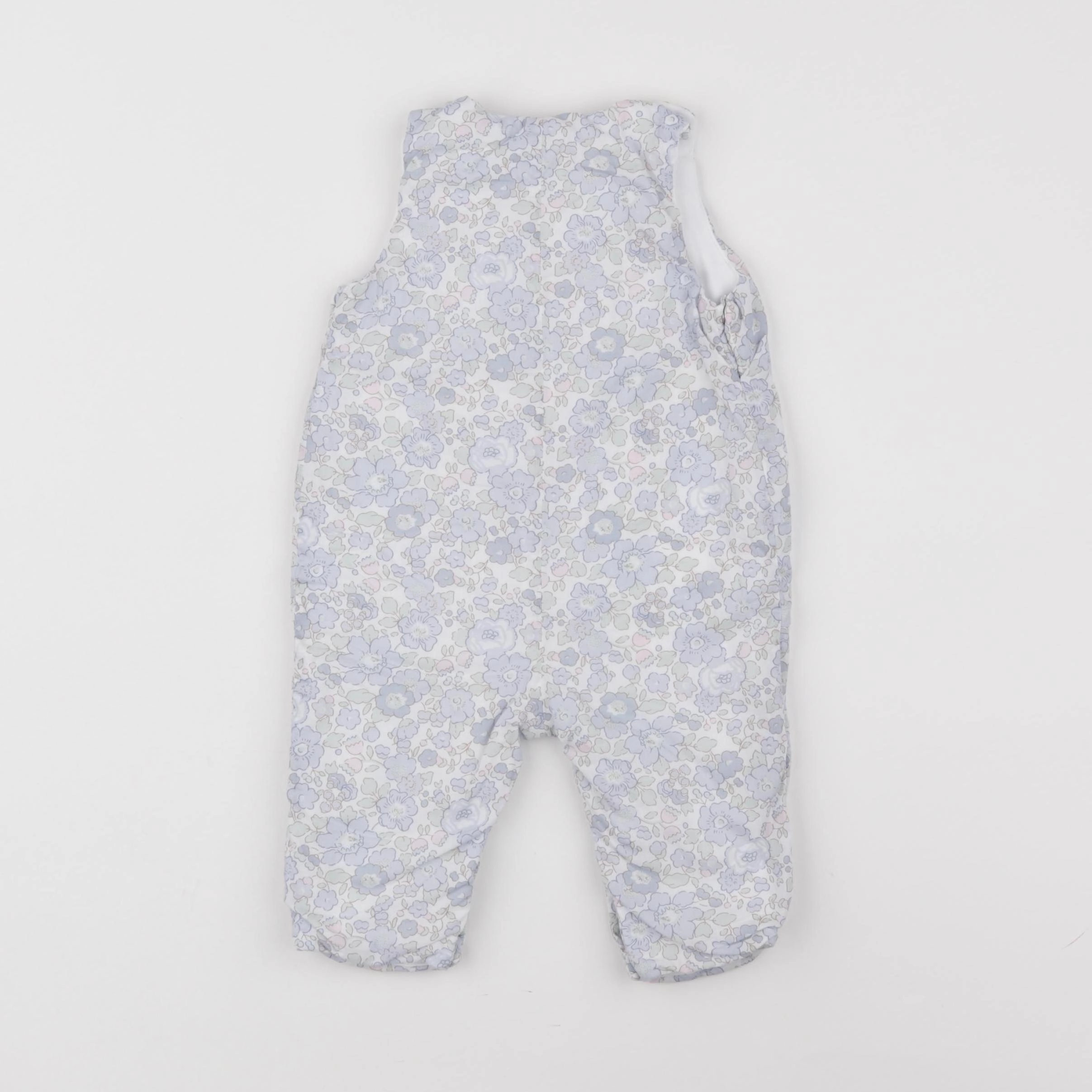 Jacadi - salopette liberty bleu - 6 mois