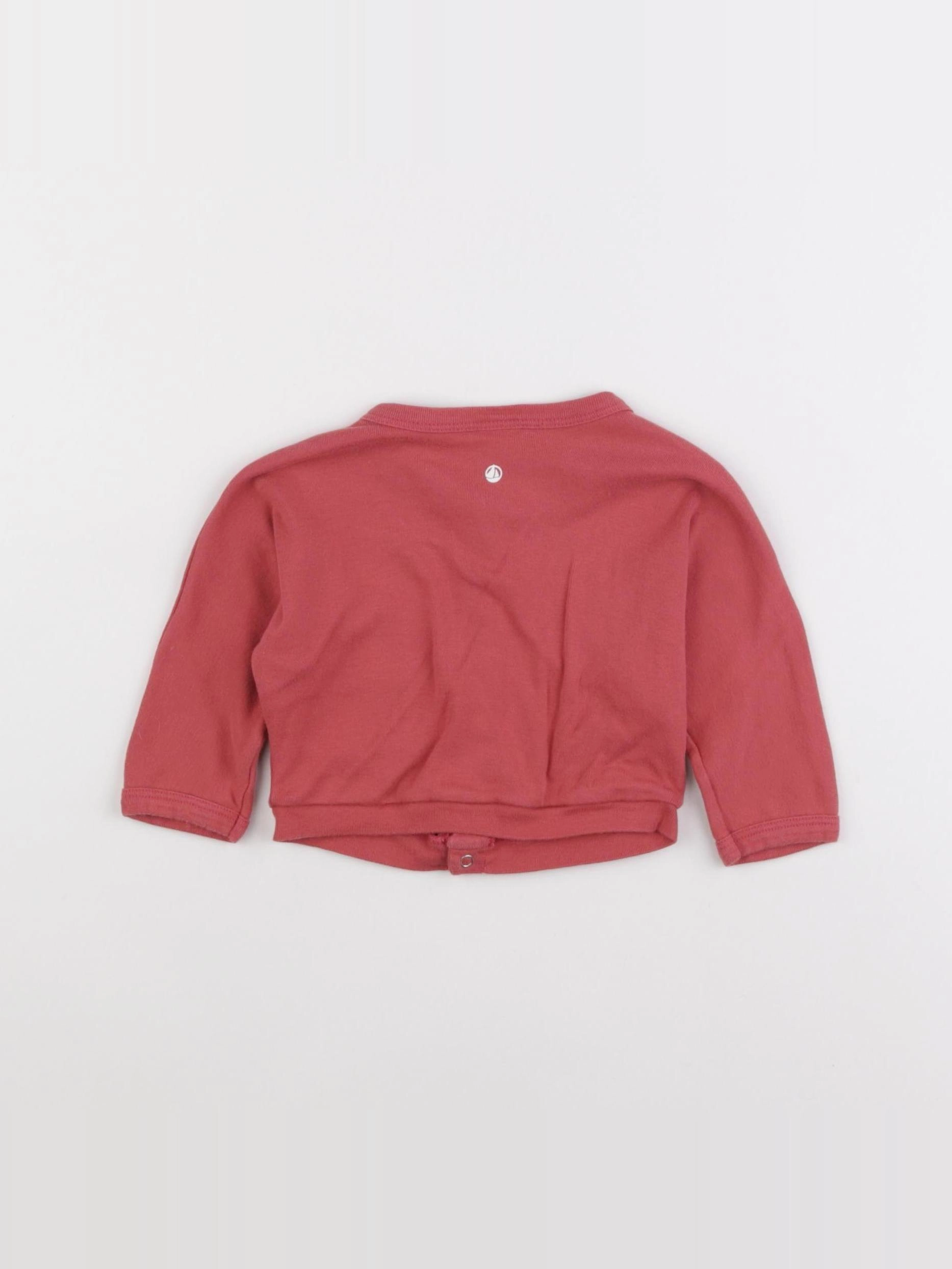 Petit Bateau - tee-shirt rose - 6 mois