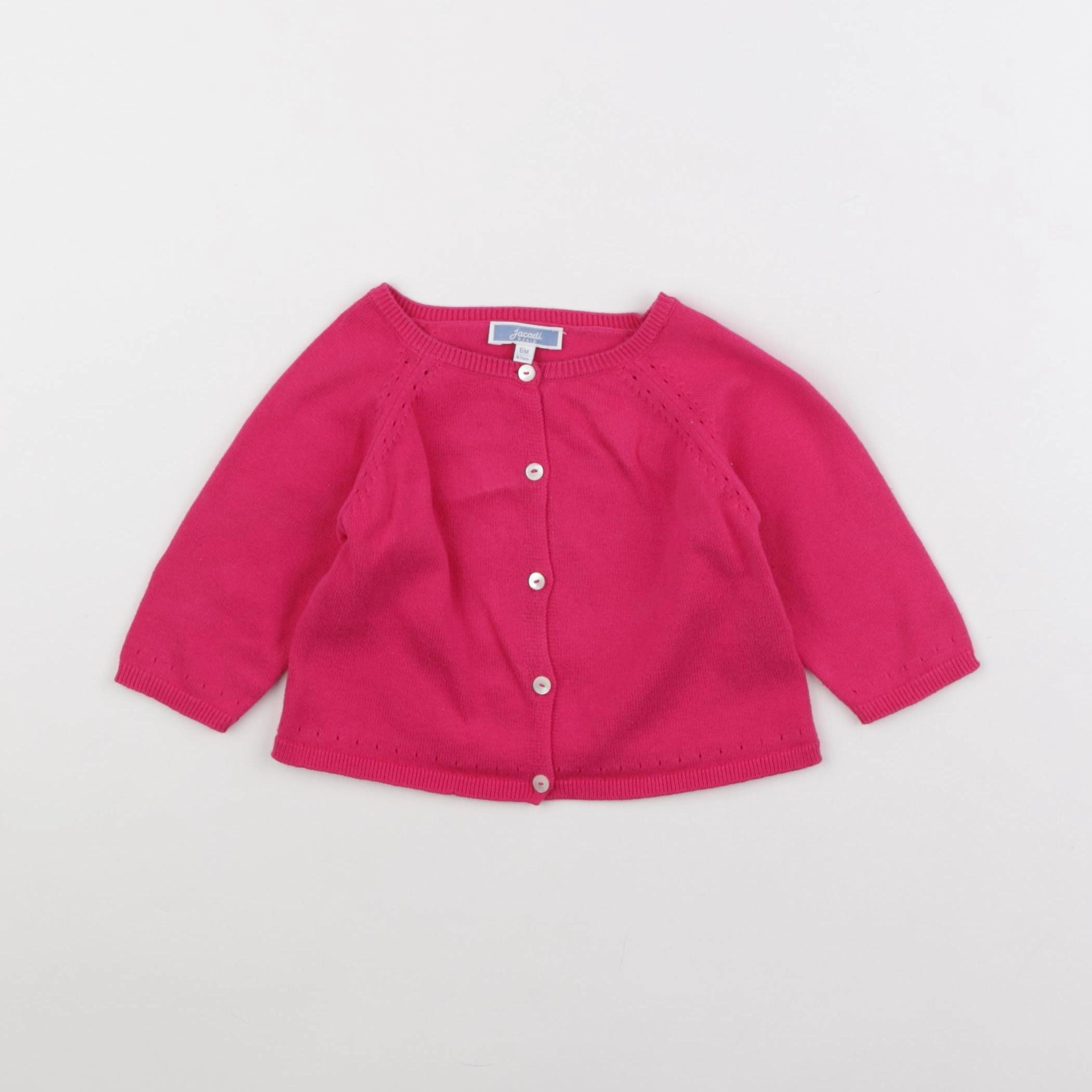 Jacadi - gilet rose - 6 mois