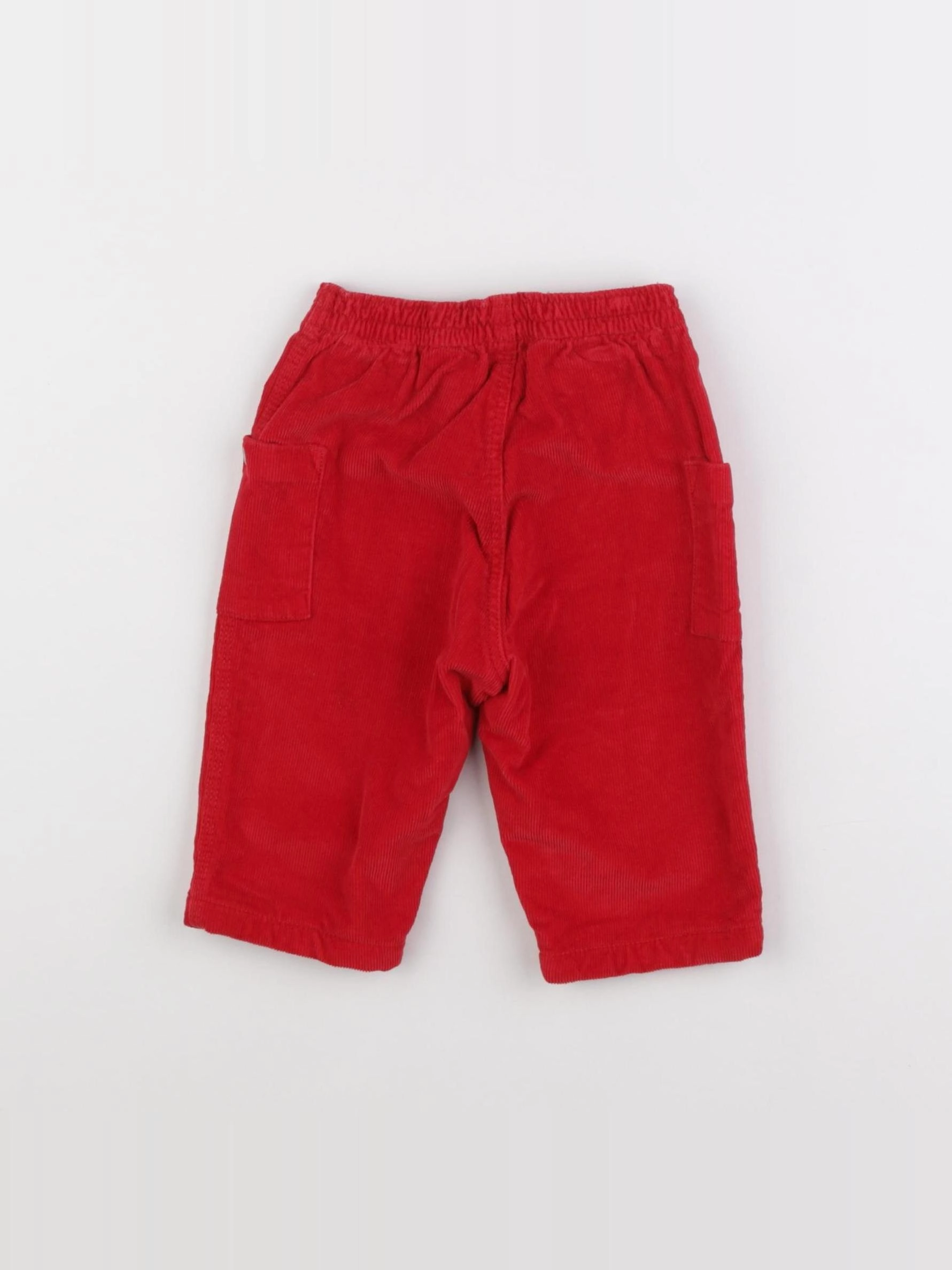 Petit Bateau - pantalon rouge - 6 mois