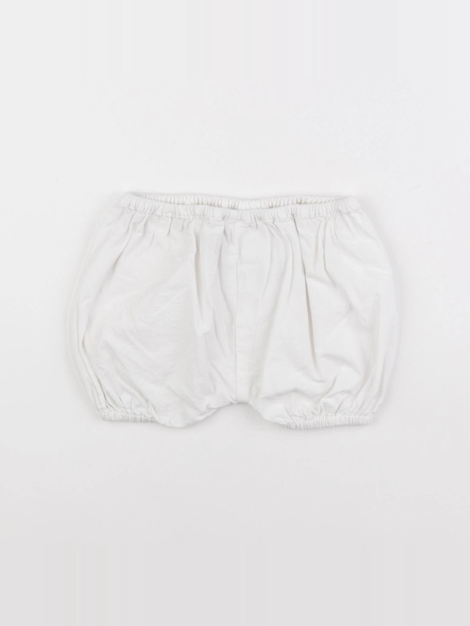 Petit Bateau - bloomer blanc - 3 mois
