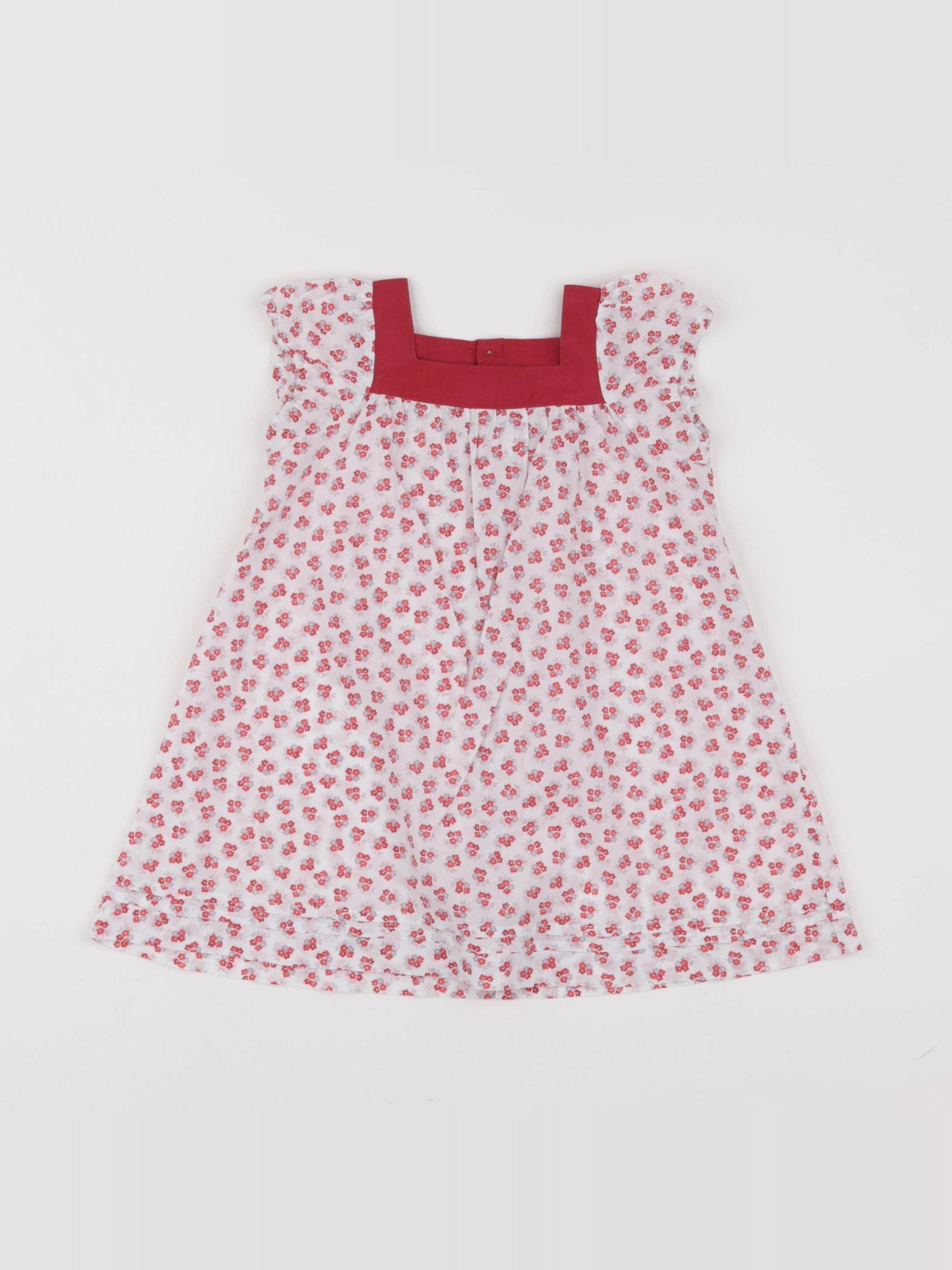 Jacadi - robe rouge - 12 mois