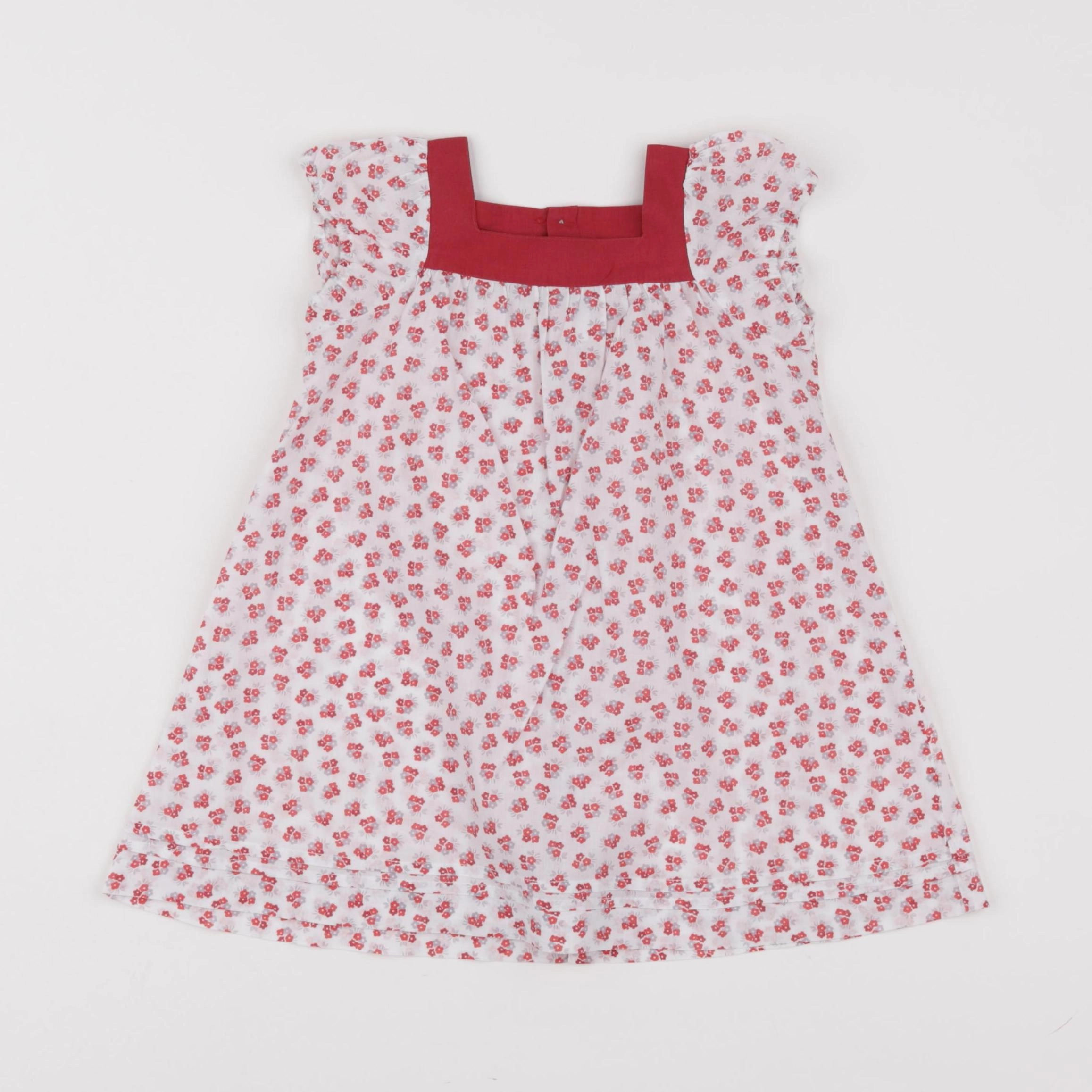 Jacadi - robe rouge - 12 mois