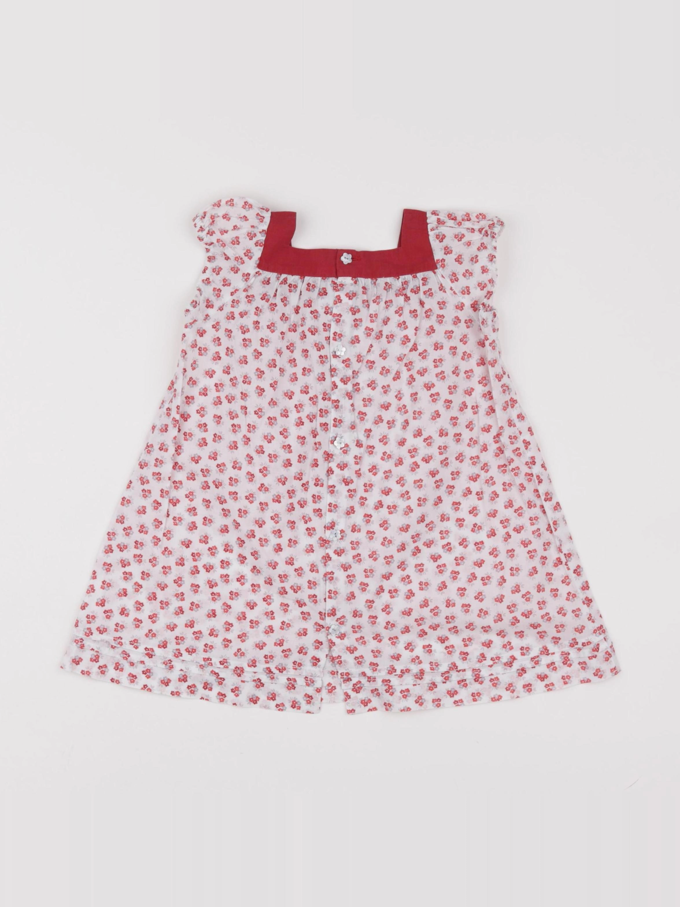 Jacadi - robe rouge - 12 mois