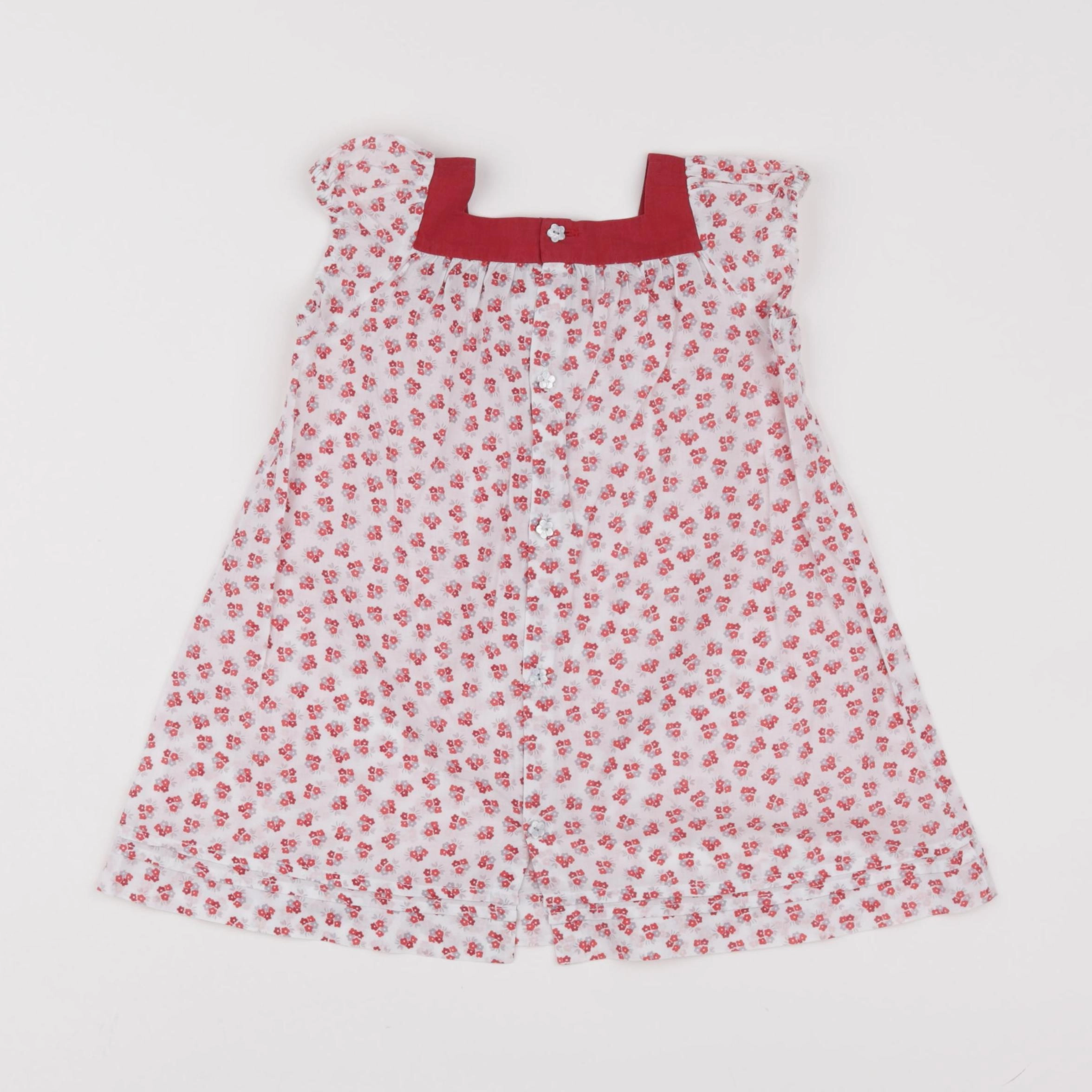 Jacadi - robe rouge - 12 mois