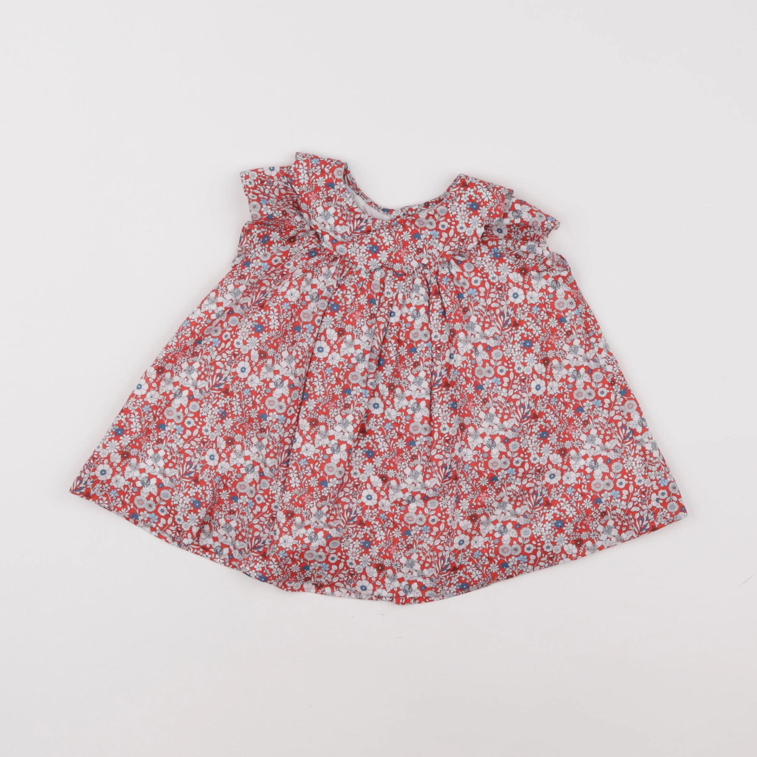 Jacadi - robe liberty rouge - 6 mois