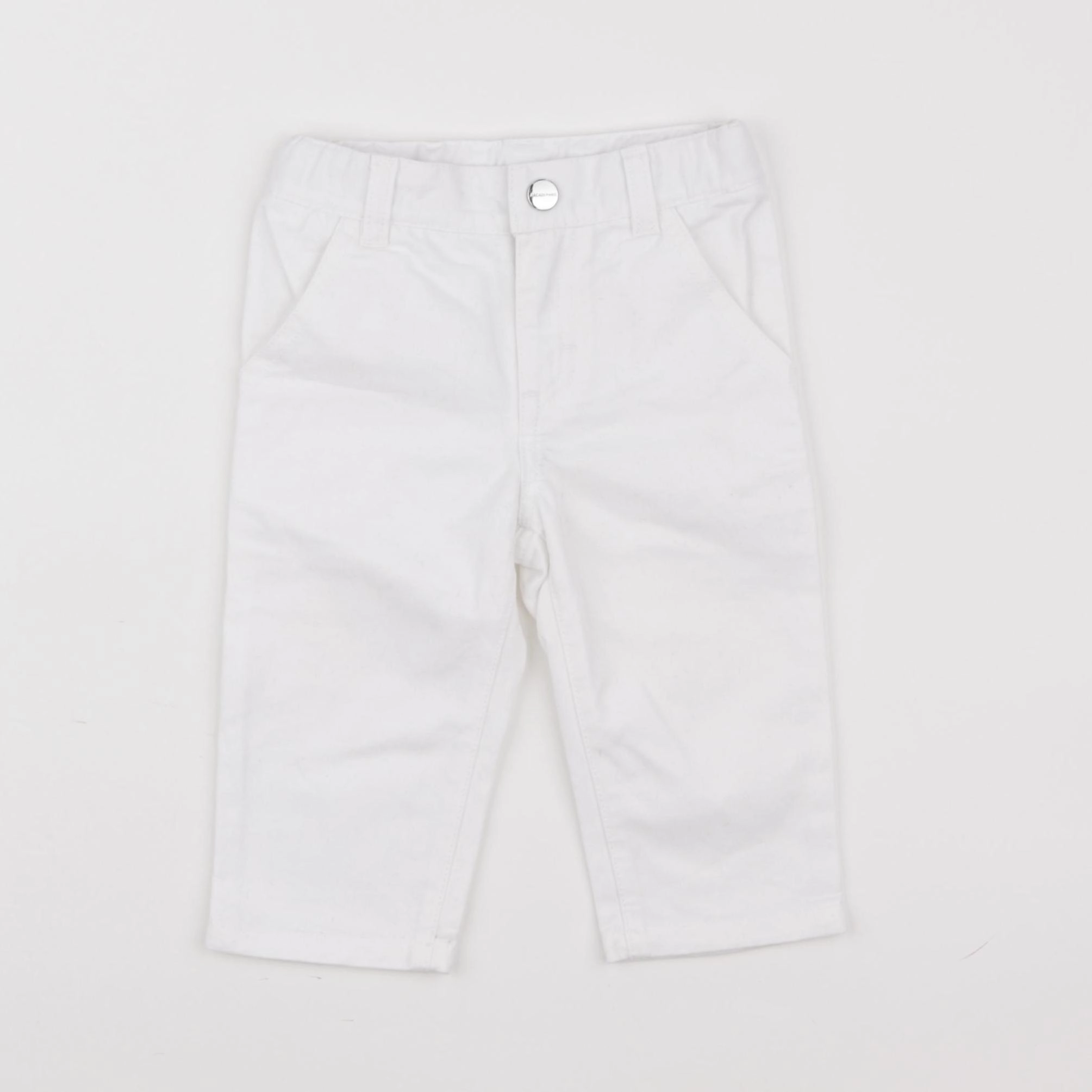 Jacadi - jean blanc - 12 mois
