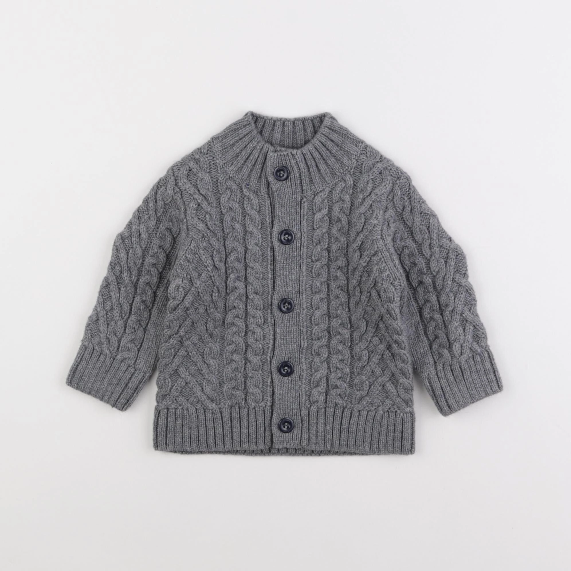 Jacadi - gilet gris - 6 mois