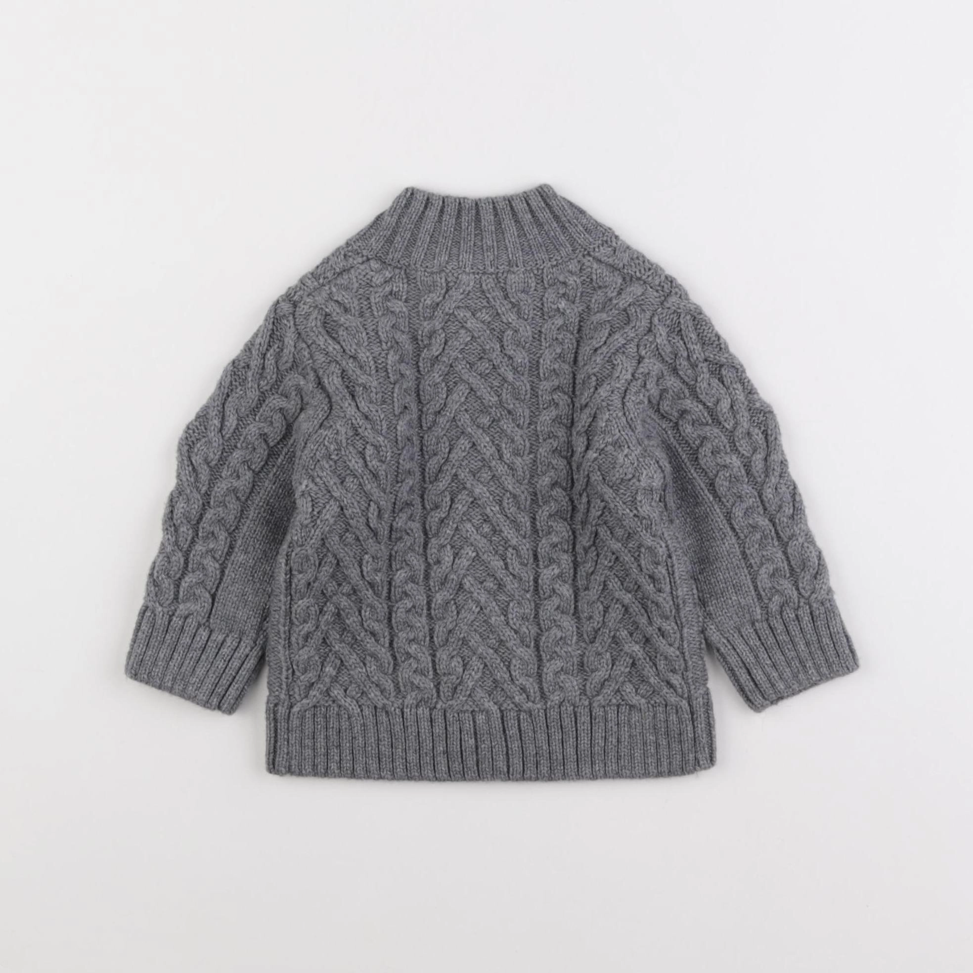 Jacadi - gilet gris - 6 mois