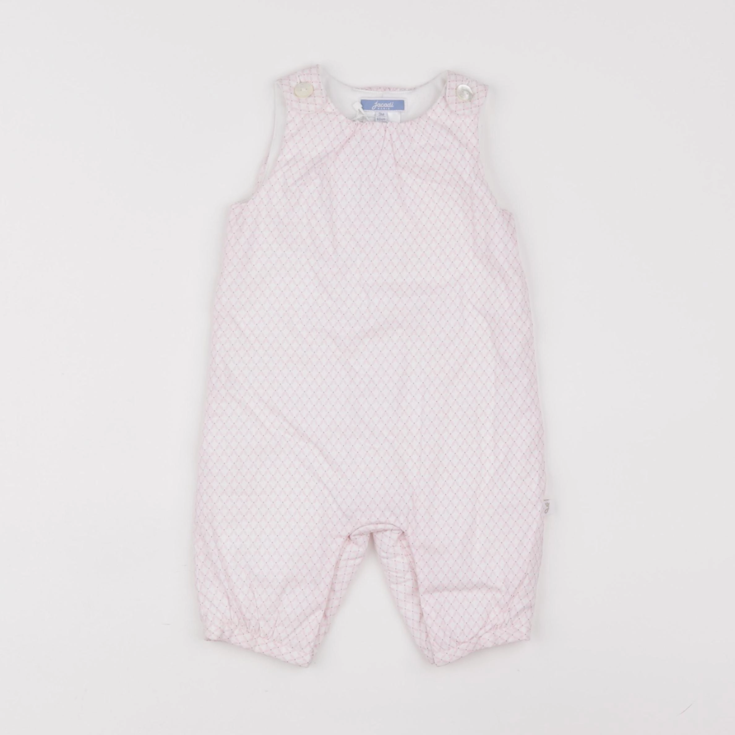 Jacadi - salopette doublé rose - 3 mois