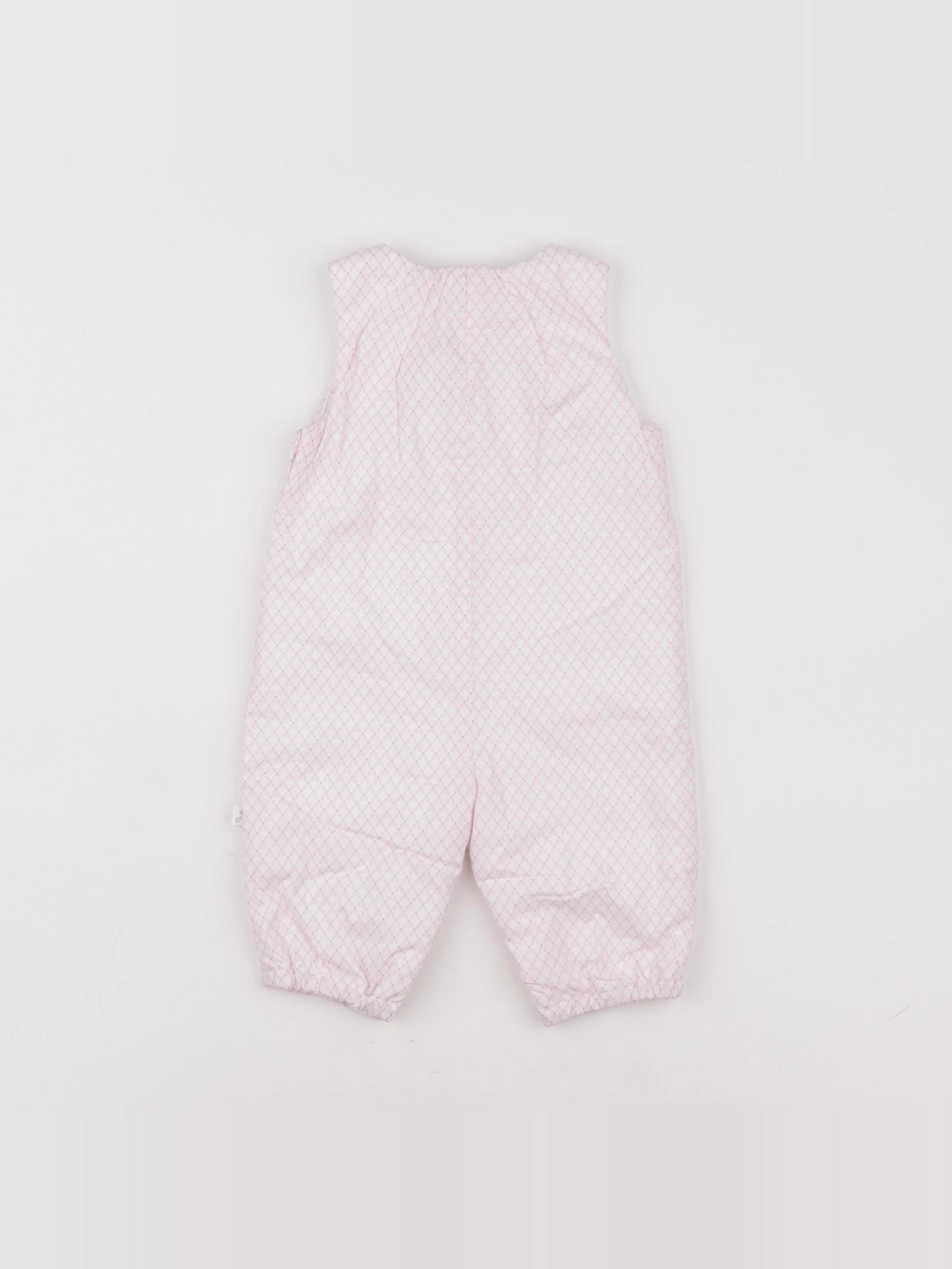 Jacadi - salopette doublé rose - 3 mois