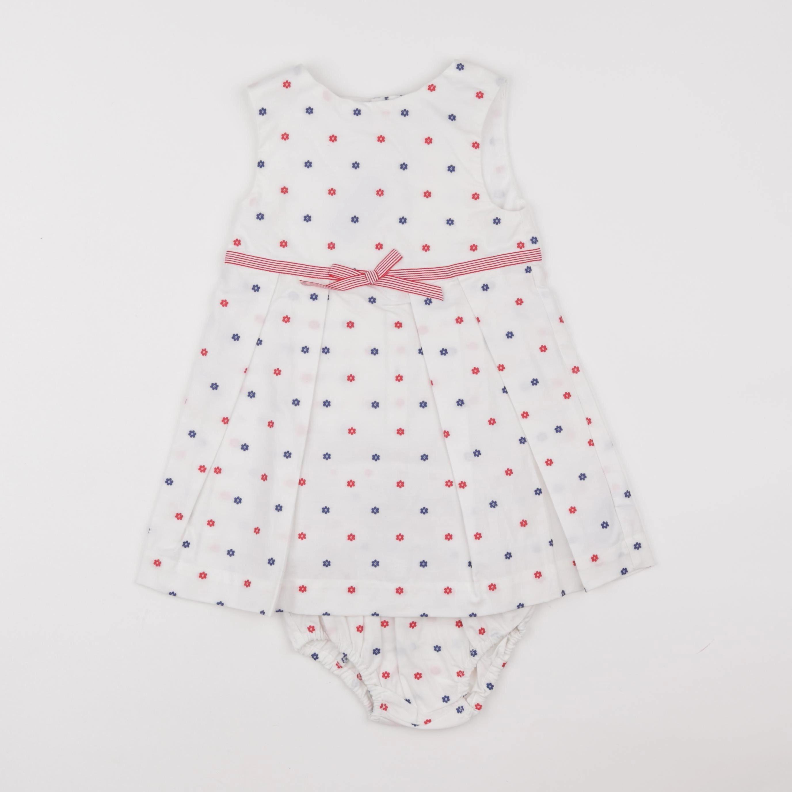 Jacadi - robe blanc, multicolore - 2 ans