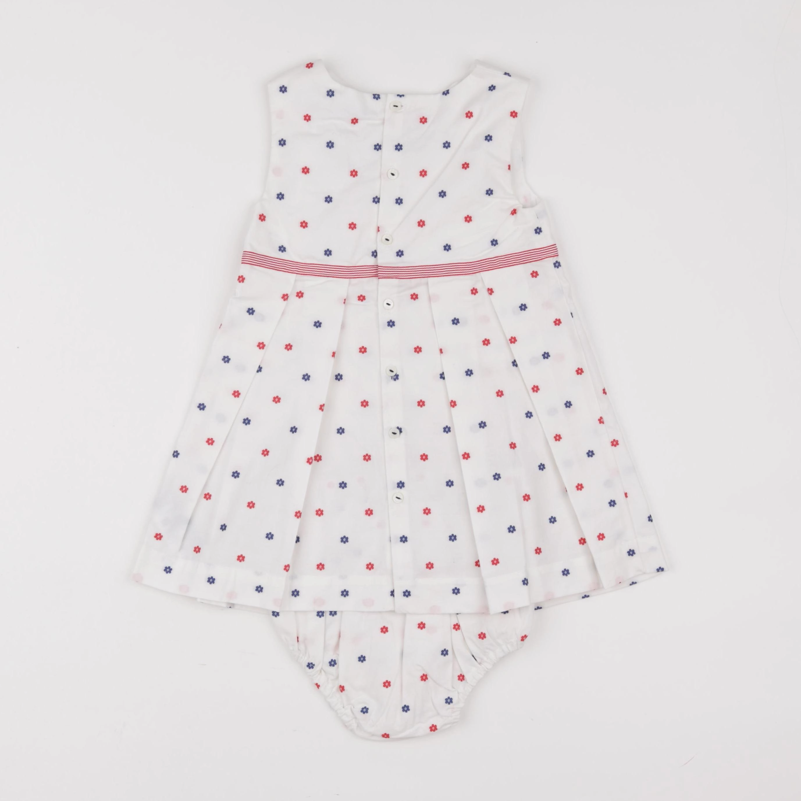 Jacadi - robe blanc, multicolore - 2 ans